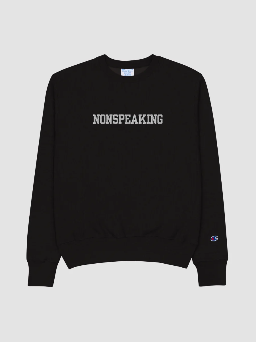 NONSPEAKING embroidered Champion Crewneck Sweatshirt product image (1)