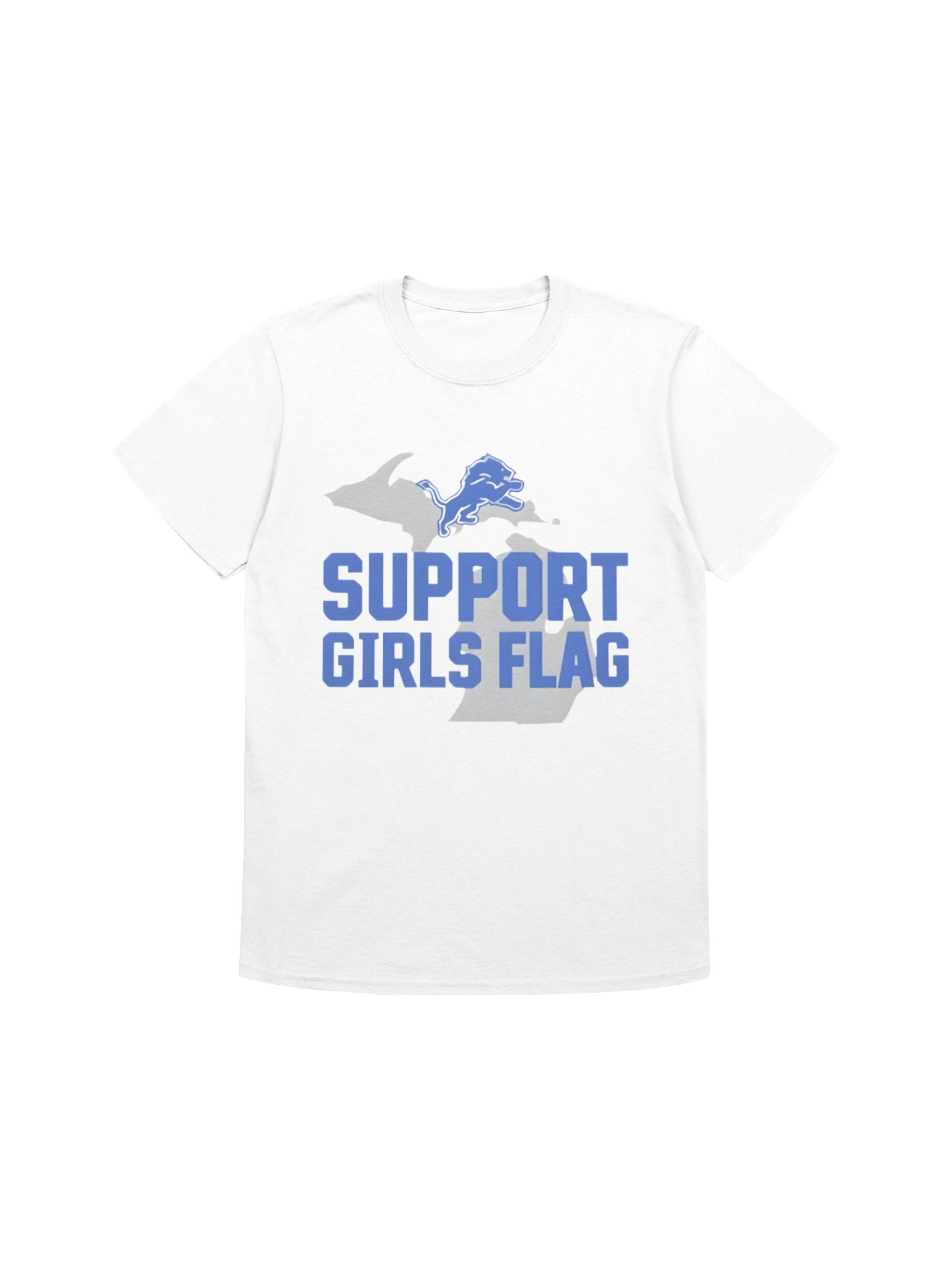 Lions Support Girls Flag Shirt product image (1)
