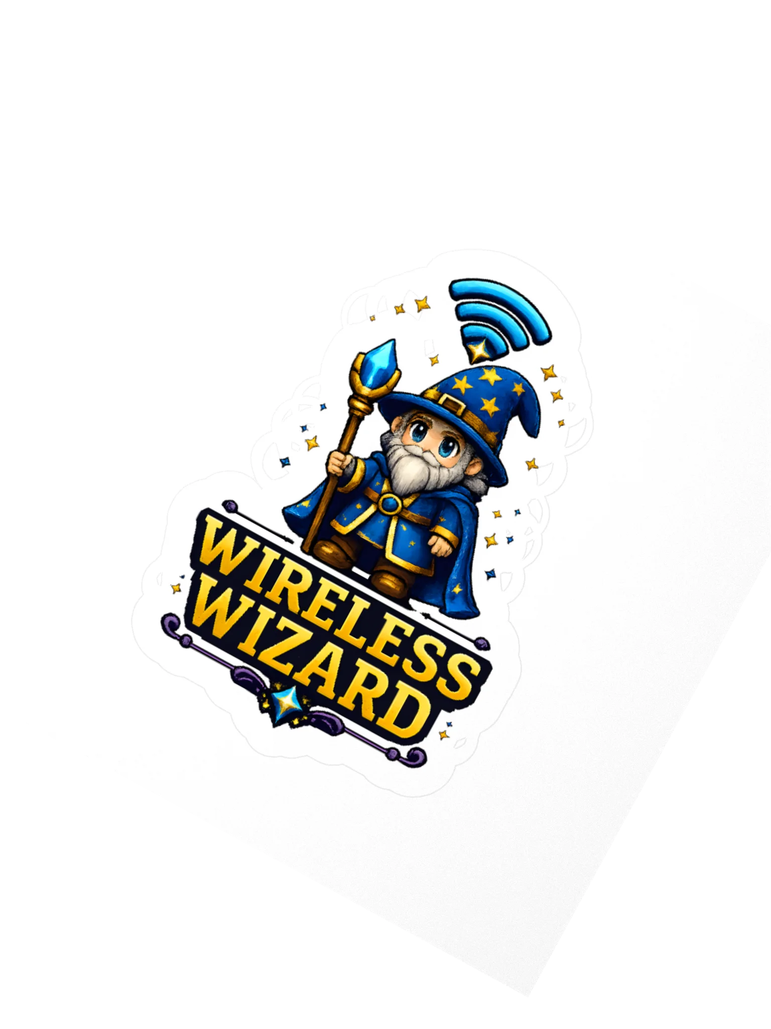 Wireless Wizard Logo Sticker product image (4)