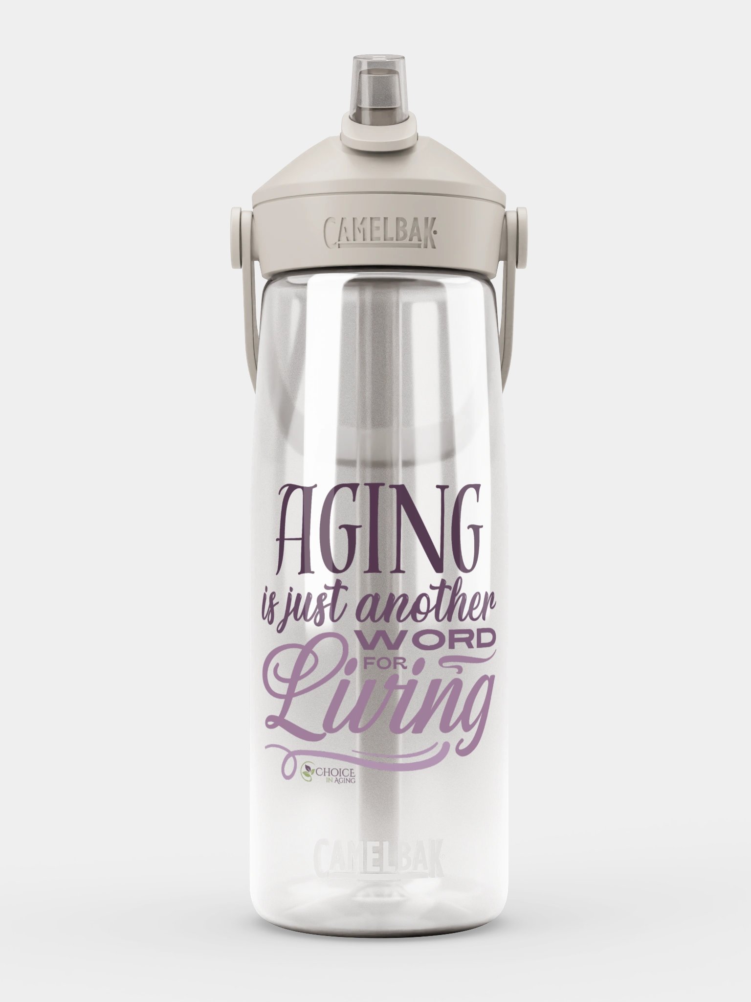 CamelBak Thrive® Flip Straw Water Bottle - "Aging is Just Another Word for Living" Color Variant product image (1)