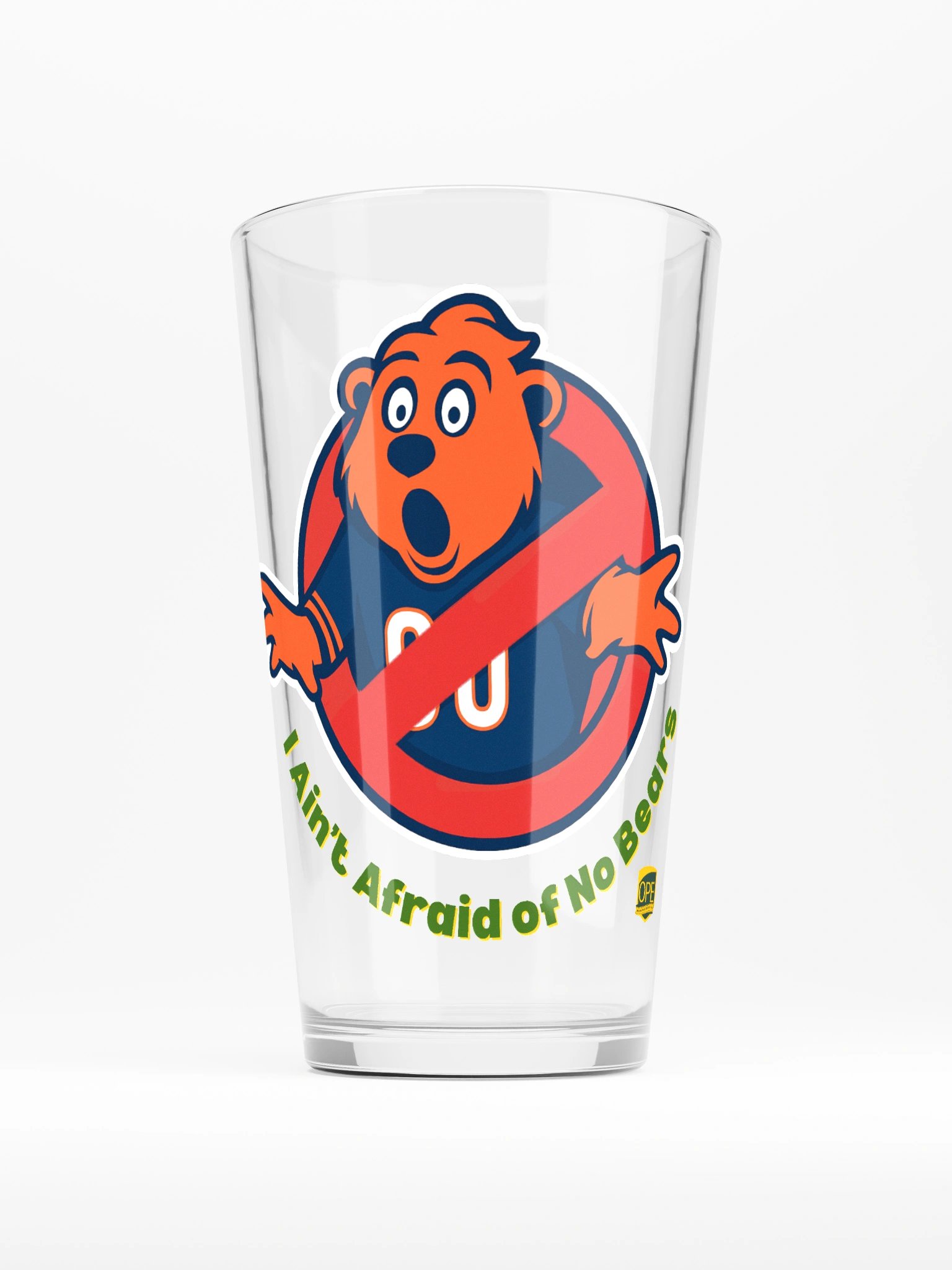 No Bear Shaker Pint Glass product image (1)