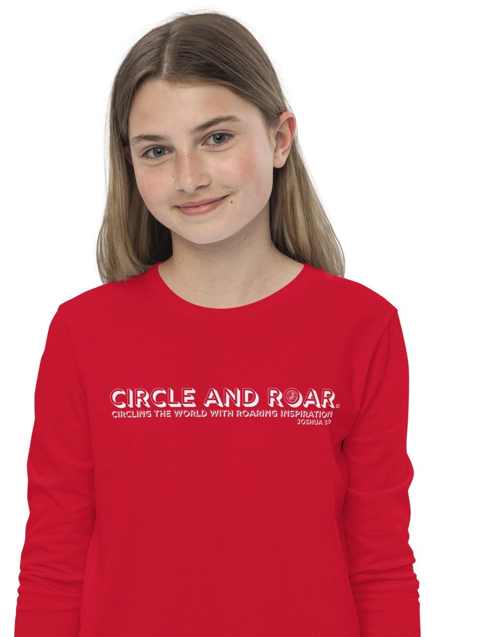 "Circle and Roar" Joshua 1:9 Youth Long-Sleeve T-Shirt product image (4)