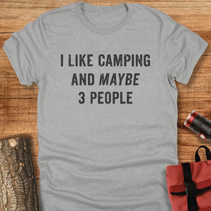 I like camping, Funny camping t-shirt, Unisex product image (2)