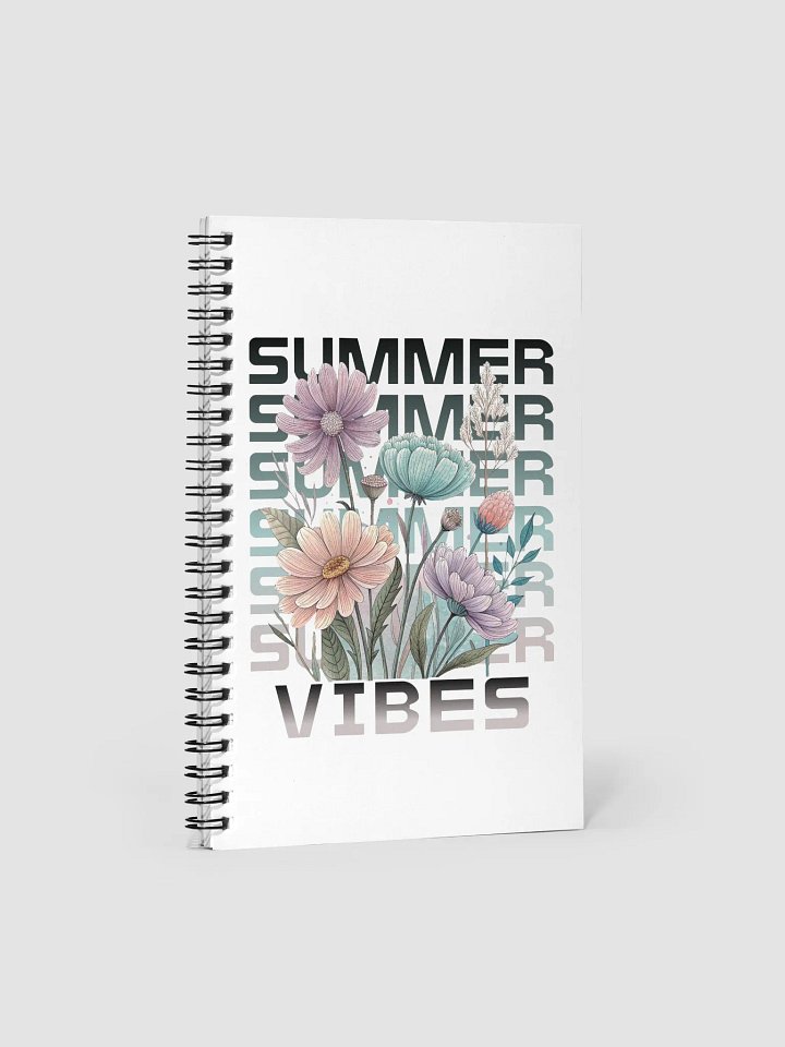 Summer Vibes Boho Flowers Floral Notebook product image (2)