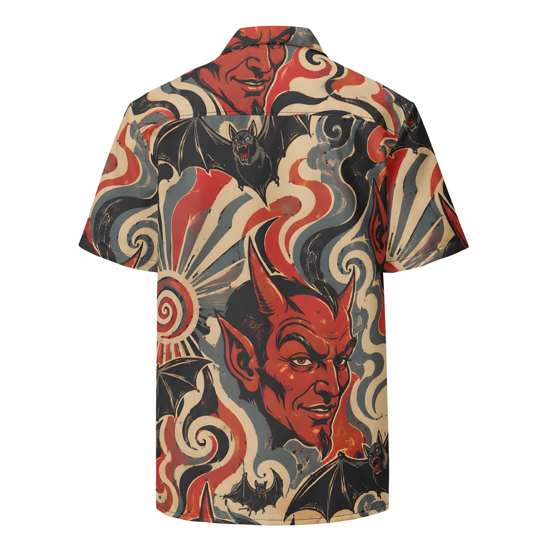 Clan Dragonwolf Devils and bats Hawaiian Shirt product image (2)