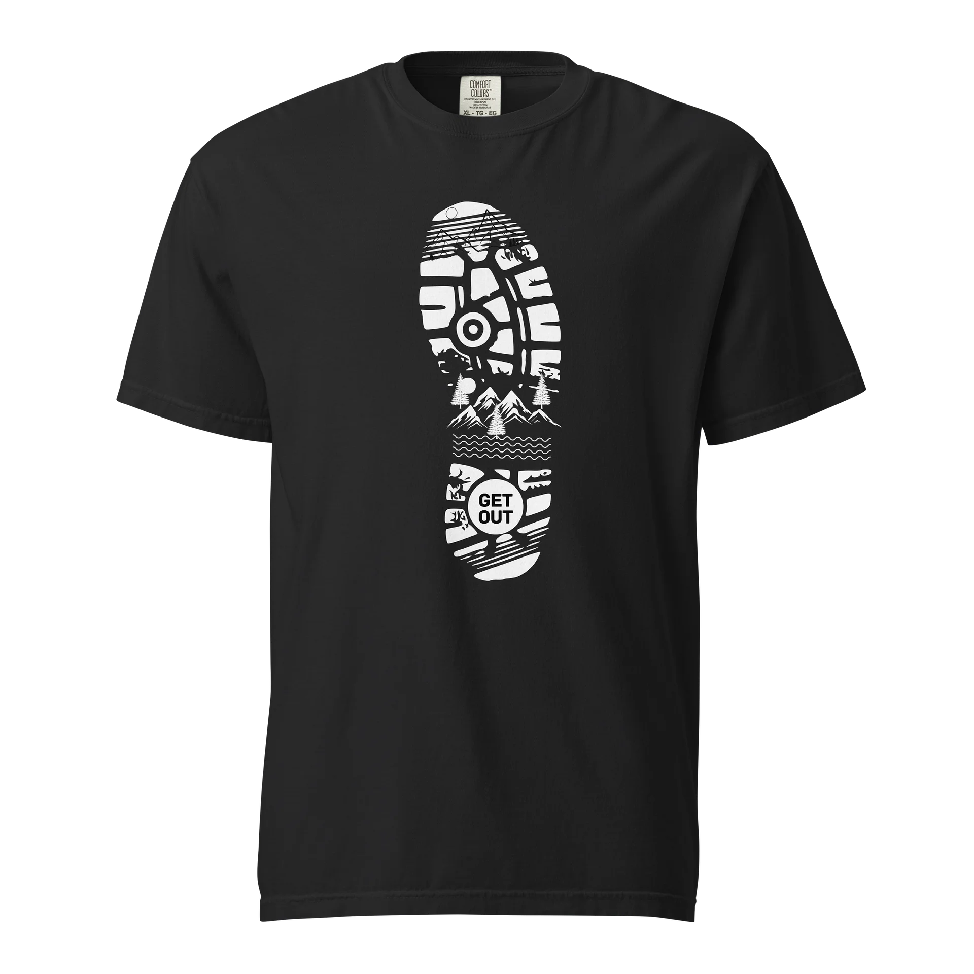 GET OUT Corrupted Mountain Graphic Tee product image (1)