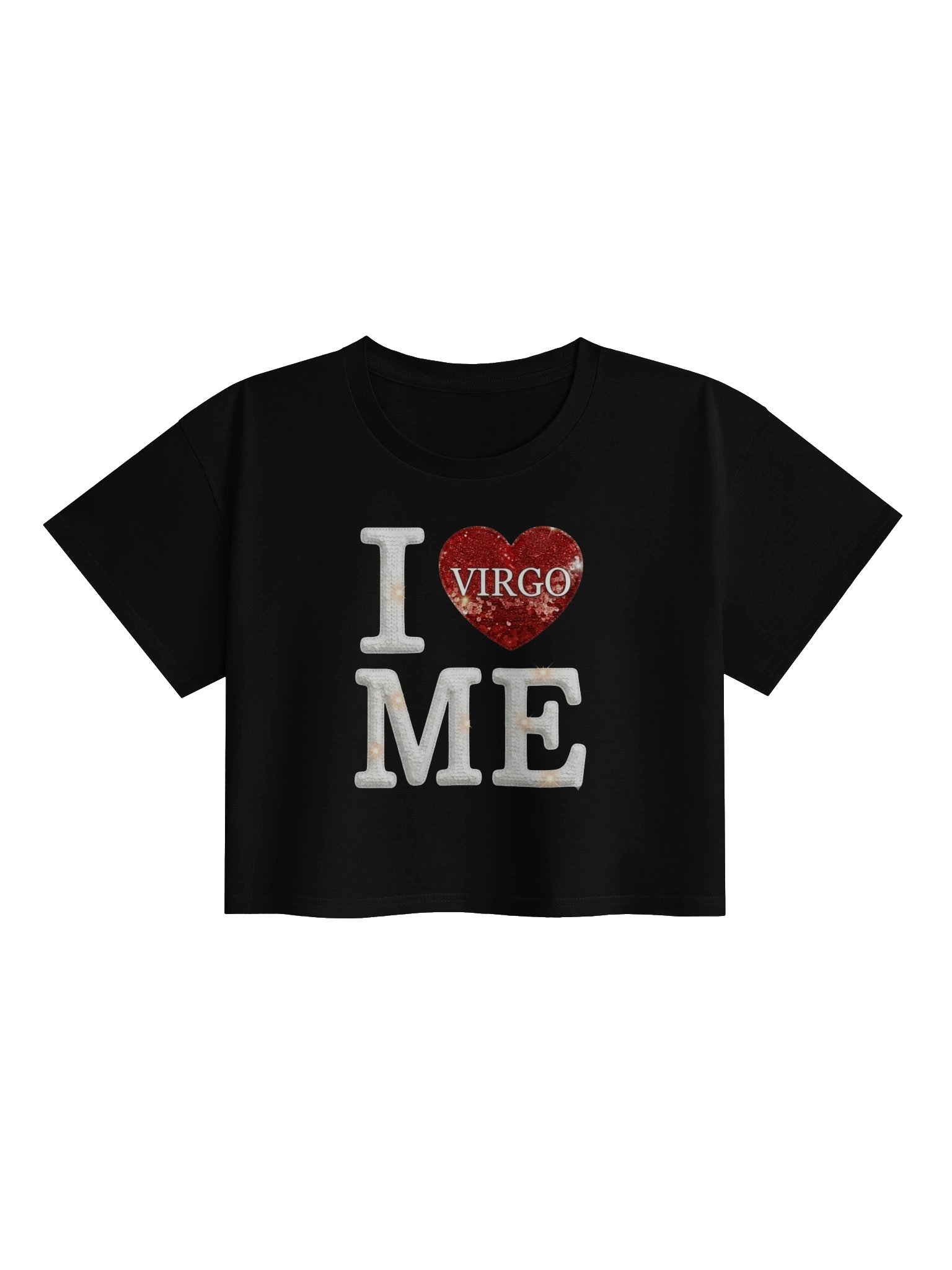 VIRGO DO YOU LOVE YOU!- BLACK Crop Top product image (2)