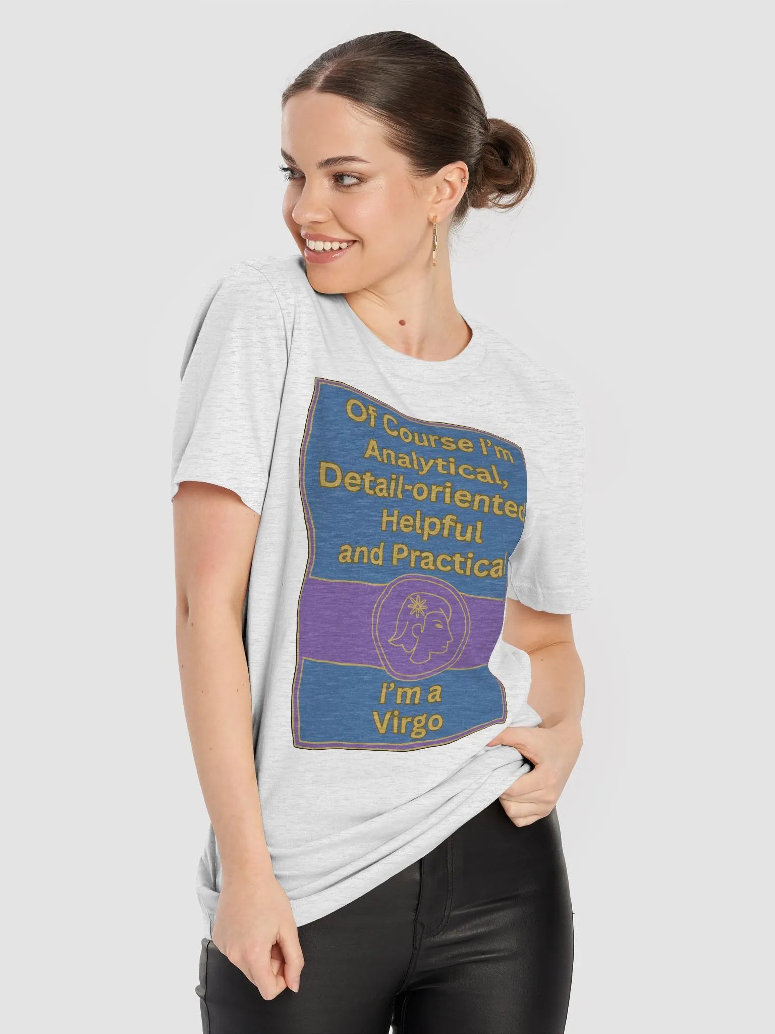 Of Course I’m Virgo Zodiac Sign T-Shirt, Zodiac Sign Vibes T-Shirt, Virgo T-Shirt, Astrological T-shirt product image (1)