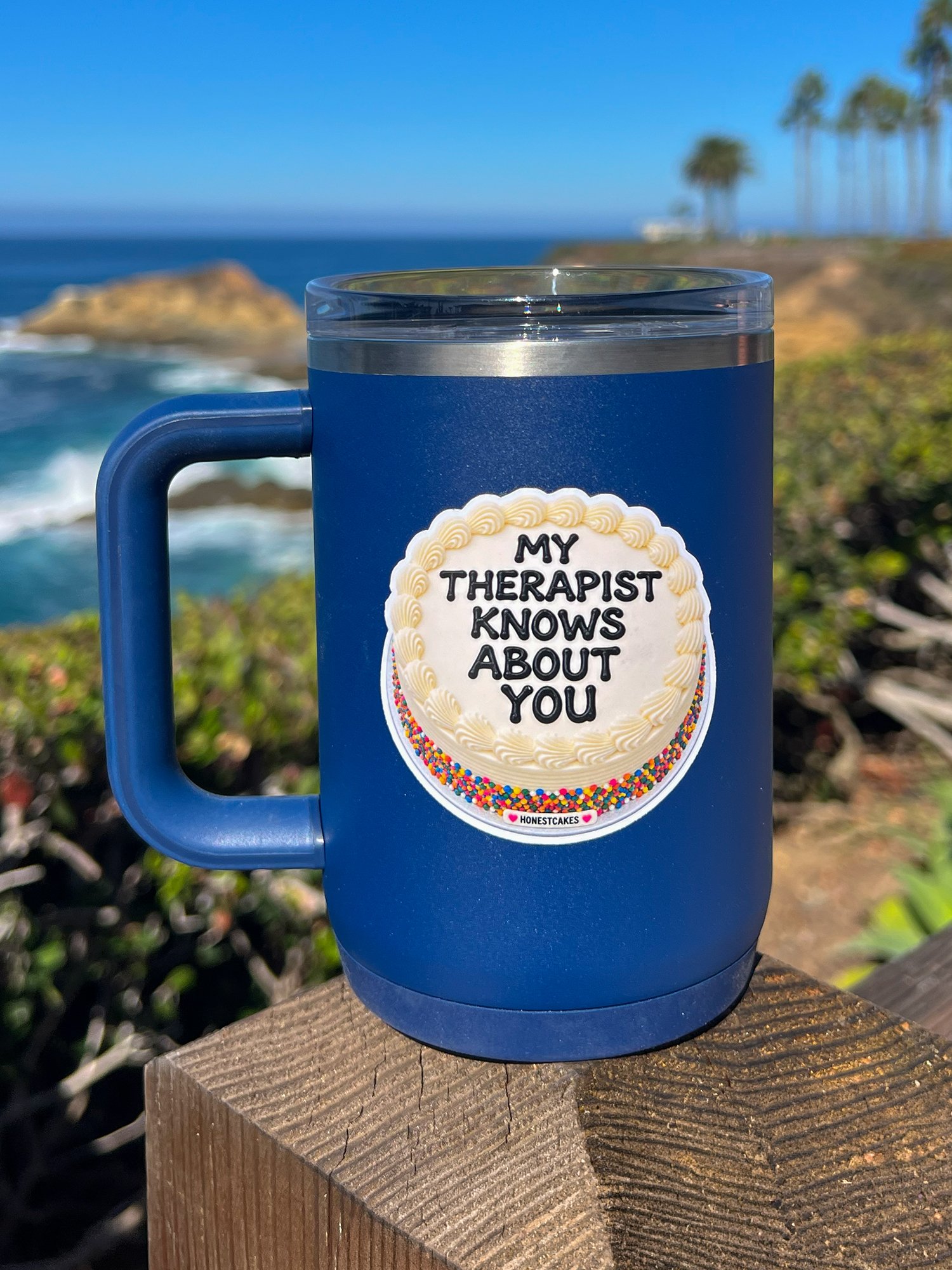 VINYL STICKER: My Therapist Knows About You - FREE SHIPPING product image (2)