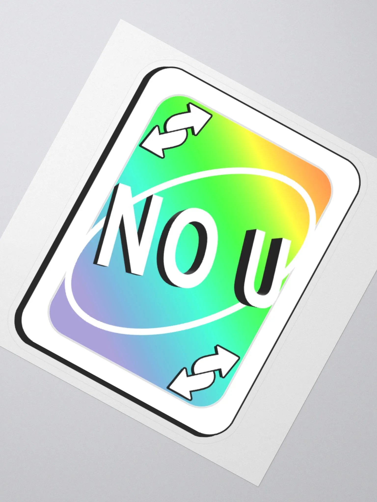 No U Sticker product image (2)