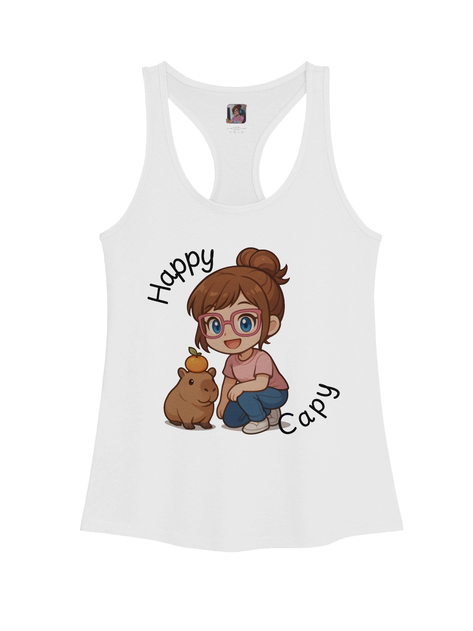 Happy Capy Tank Top product image (1)