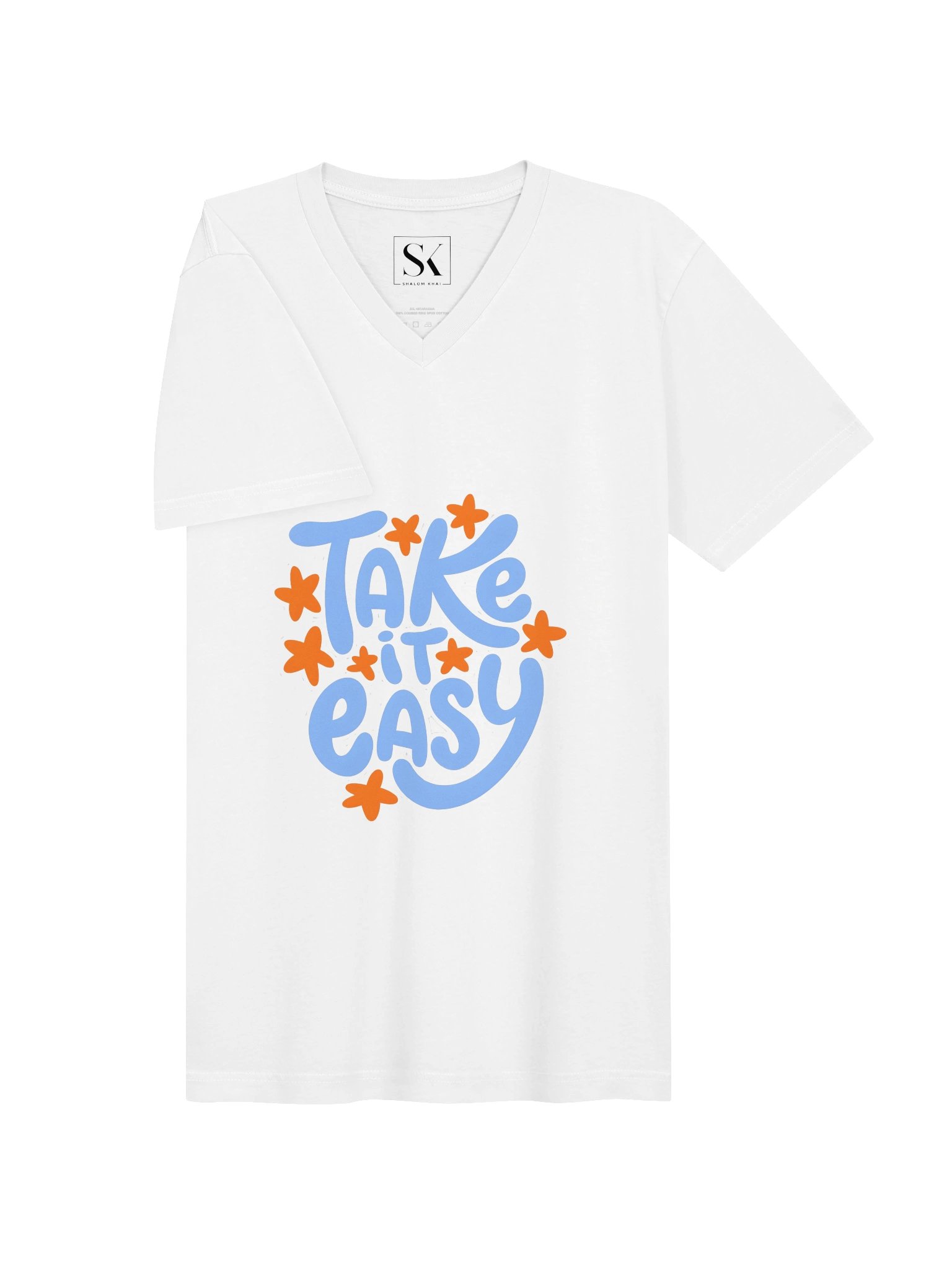 Take It Easy Star Bubble V-Neck Tee product image (11)