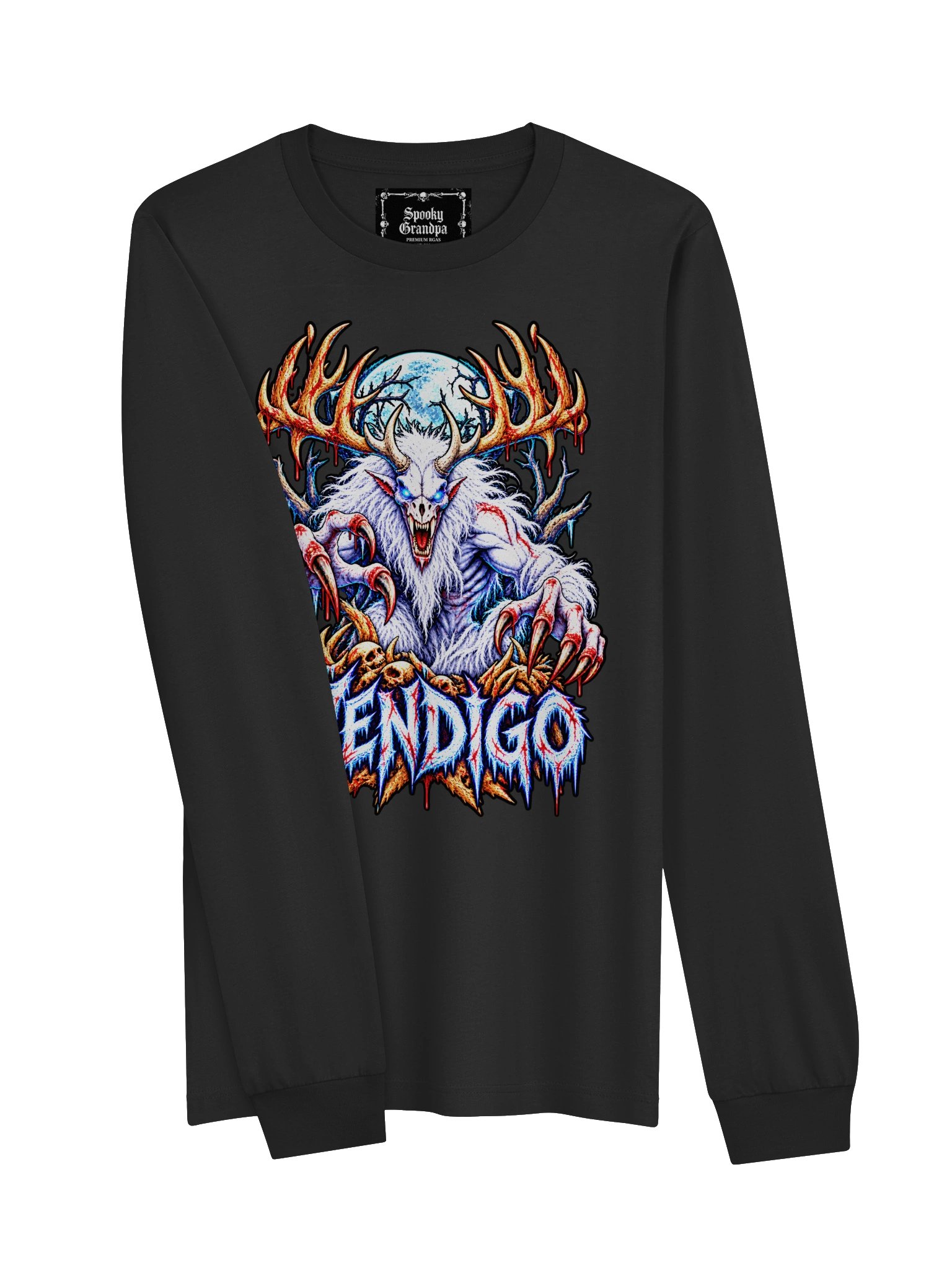 Wendigo: Neon Nightmares – Long Sleeve Shirt product image (8)