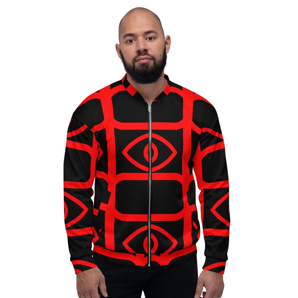 EyeSeeThru Logo Pattern Bomber Jacket product image (3)
