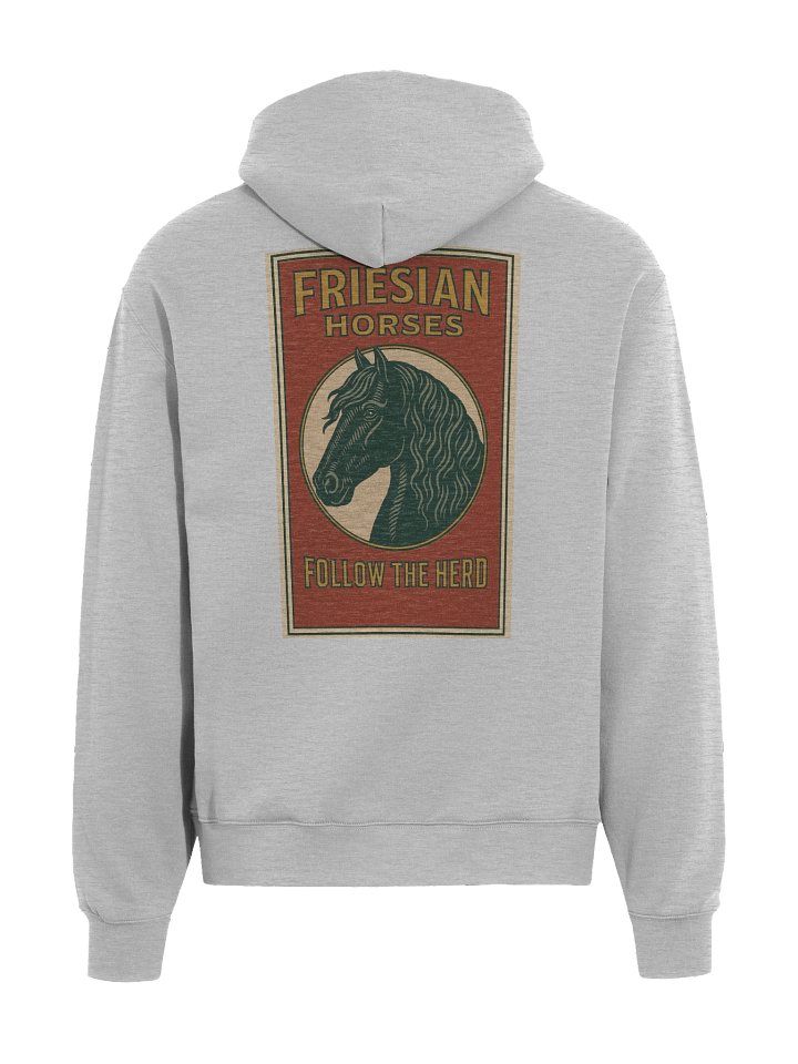 Vintage Friesian horses premium hoodie product image (1)