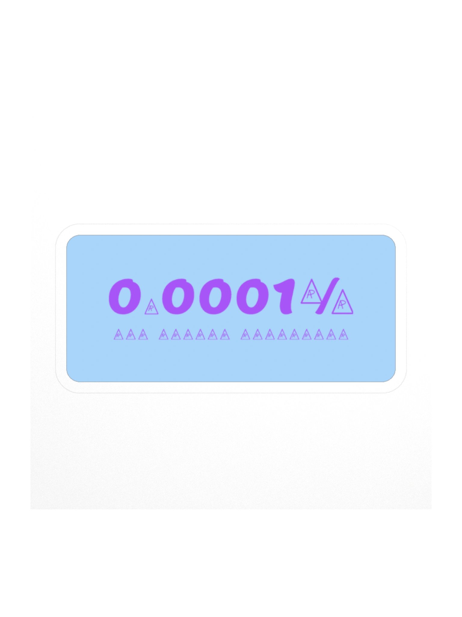 0.0001% B — Block Sticker product image (1)