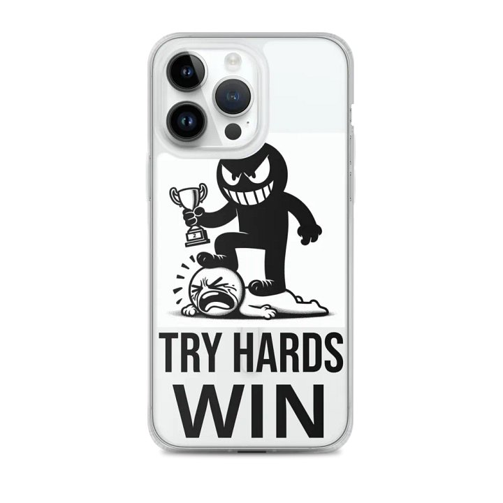 TRY HARDS WIN iPhone® MagSafe® Clear Case product image (2)