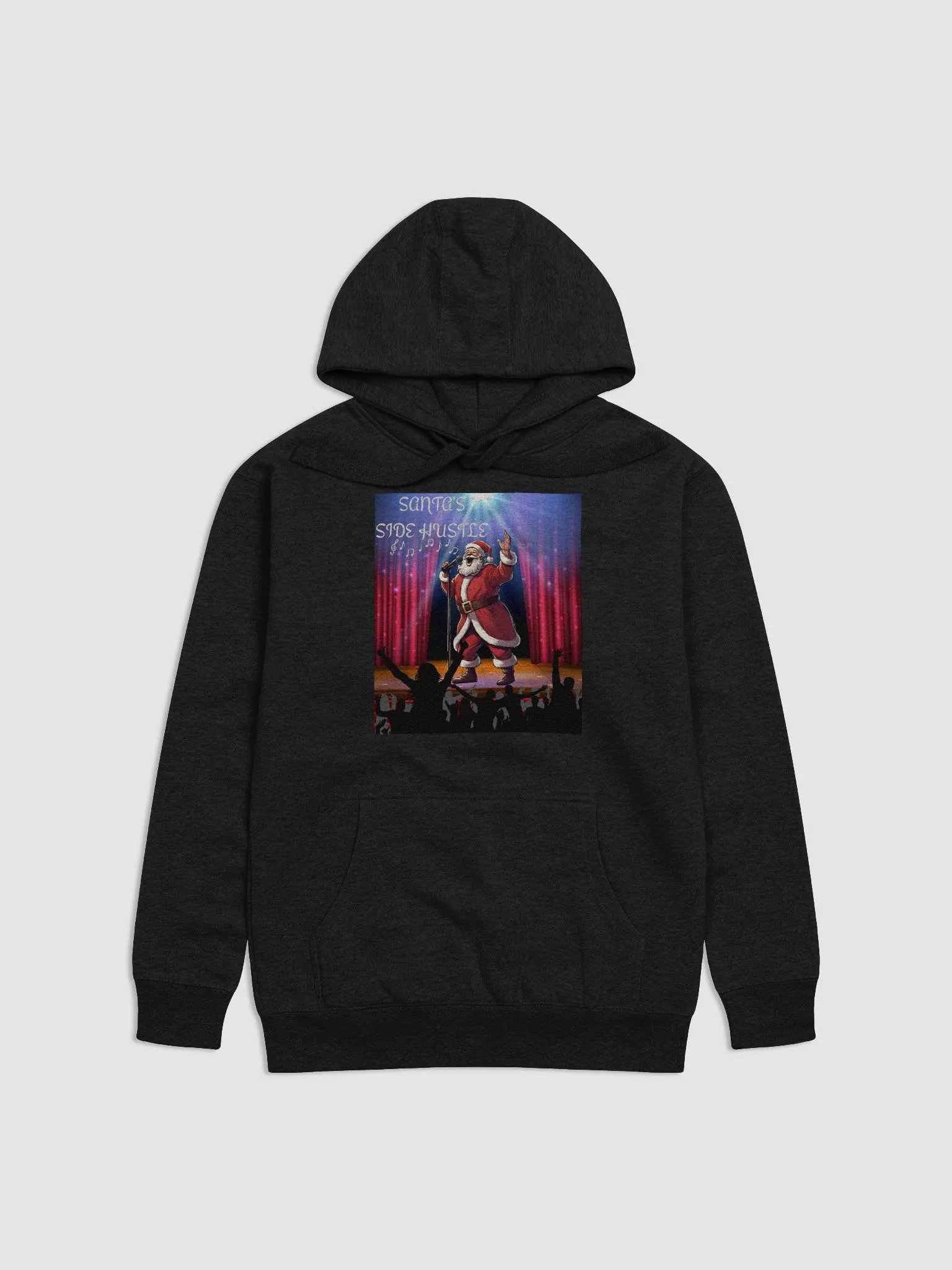 Side Hustle Santa, Karaoke Singing Santa Hoodie product image (1)