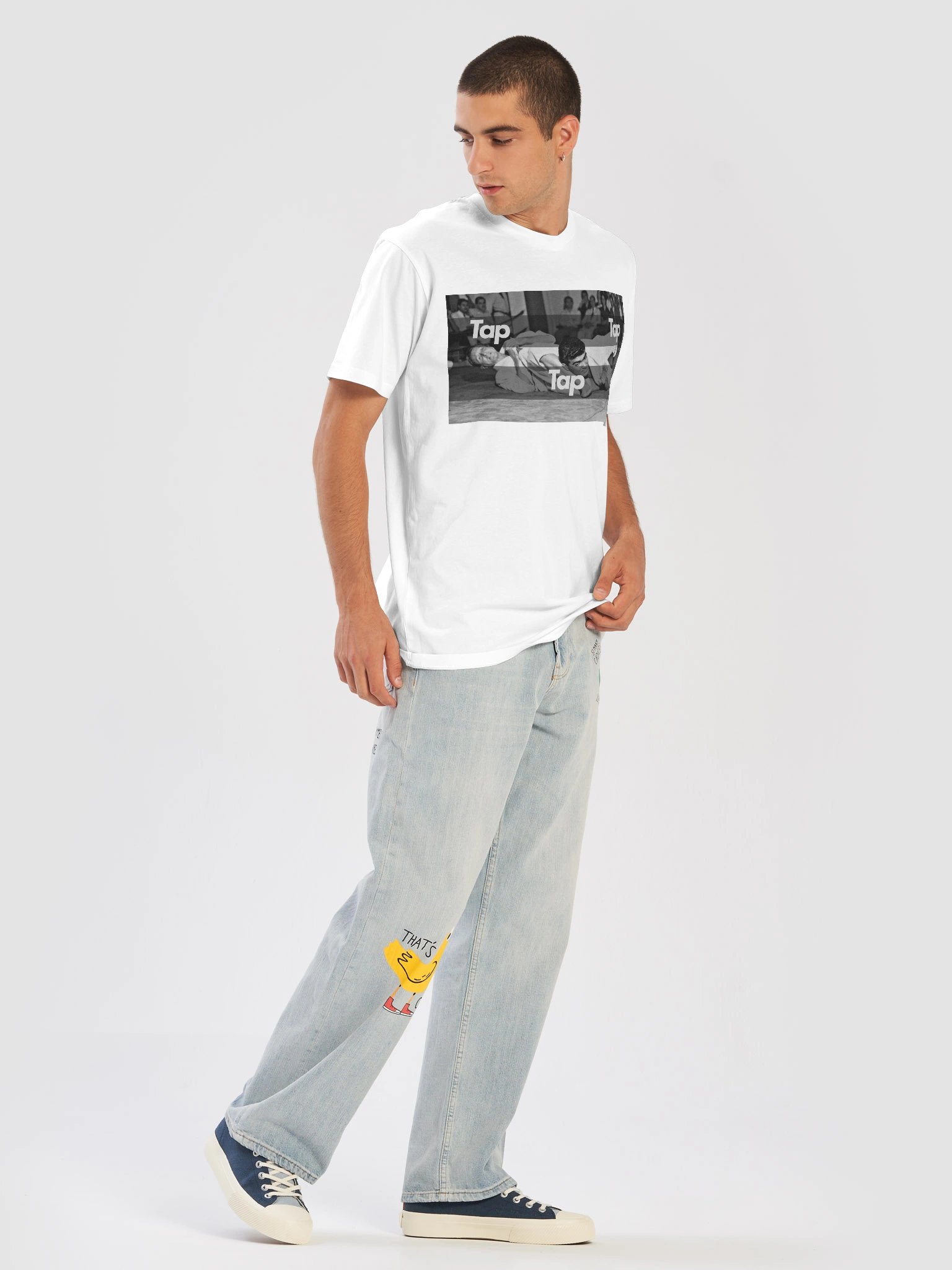 Tap Tap Tap Armbar T-shirt - White product image (5)