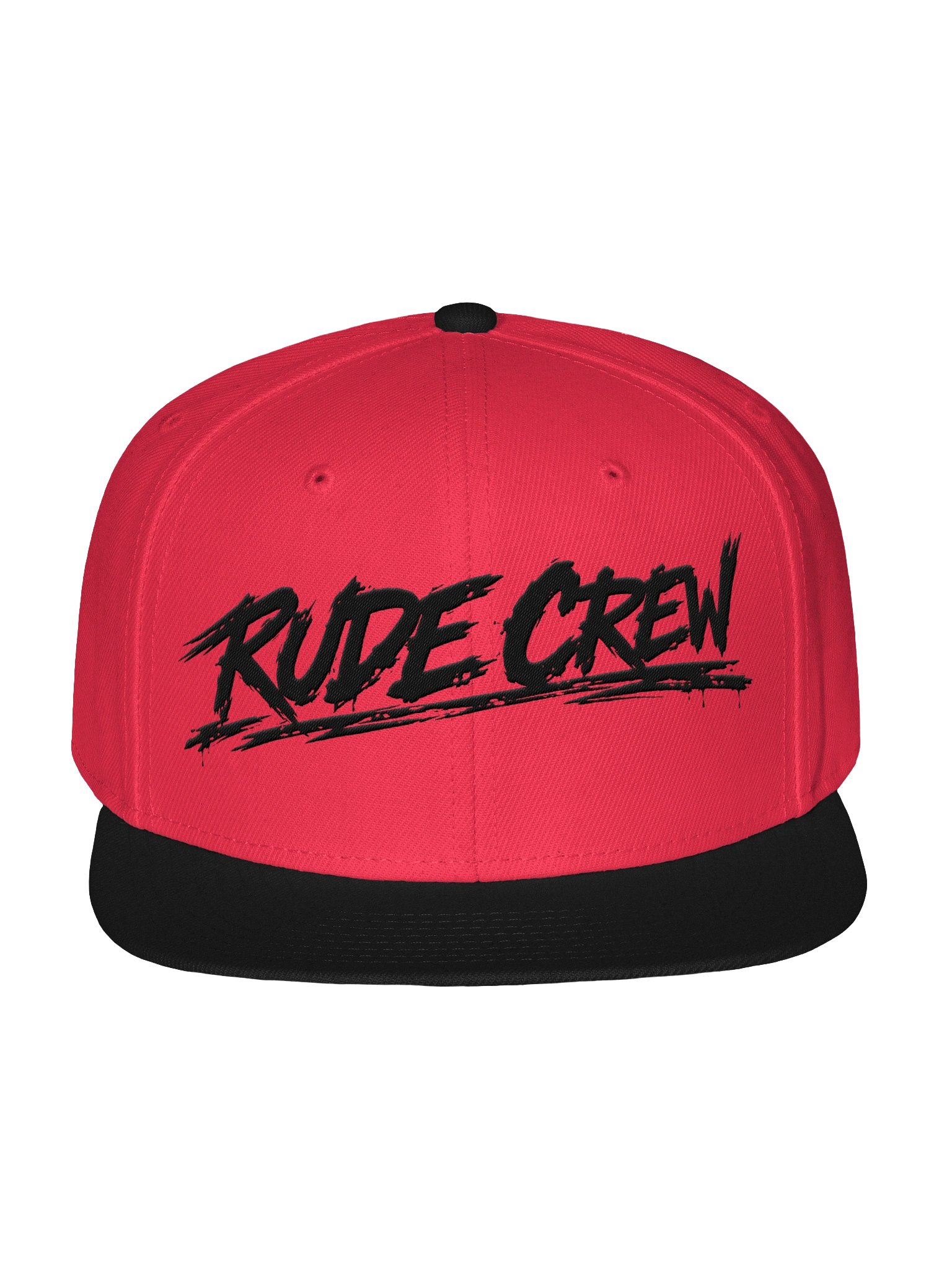 Red & Black Rude Crew Snap back product image (1)