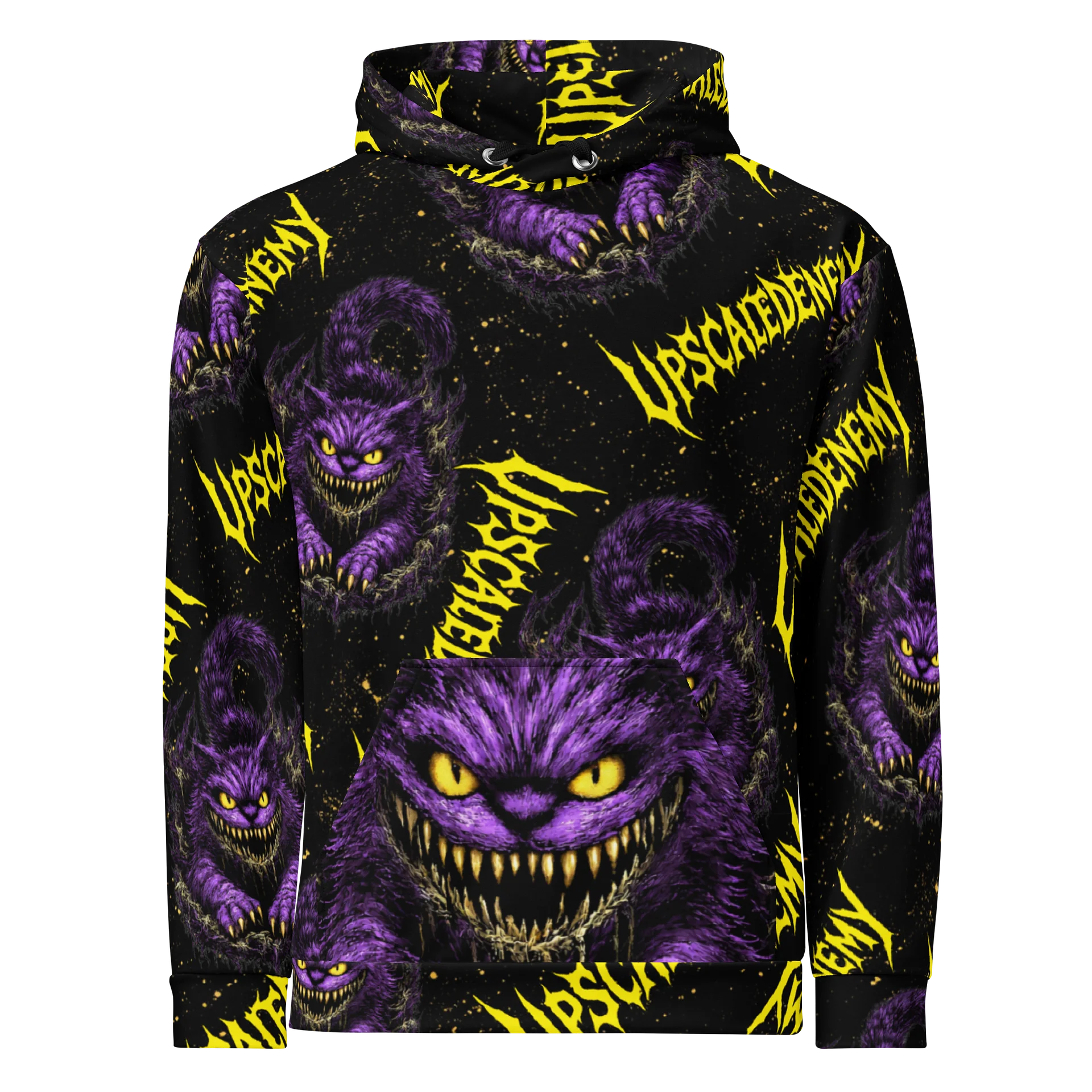 Upscaled Enemy - Cheshire Cat Allover Print Hoodie product image (1)