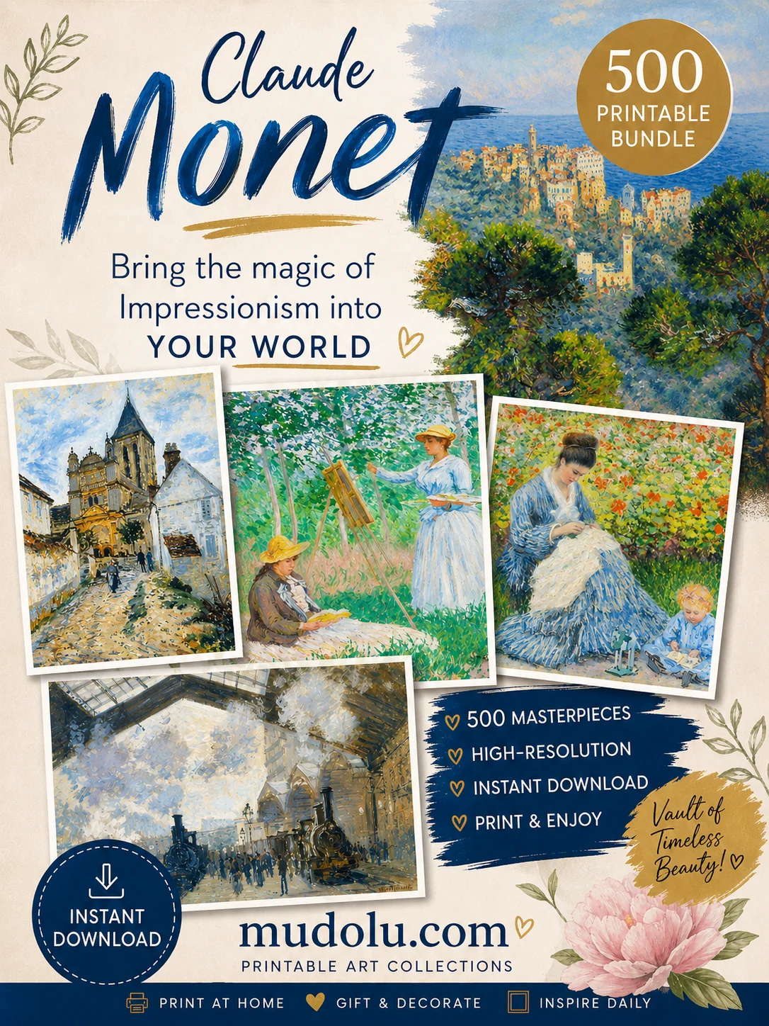 500 Claude Monet Prints Bundle product image (3)