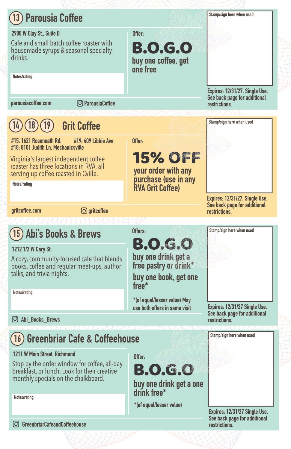 RVA Coffee Passport Deluxe Edition 2026/27 edition product image (10)