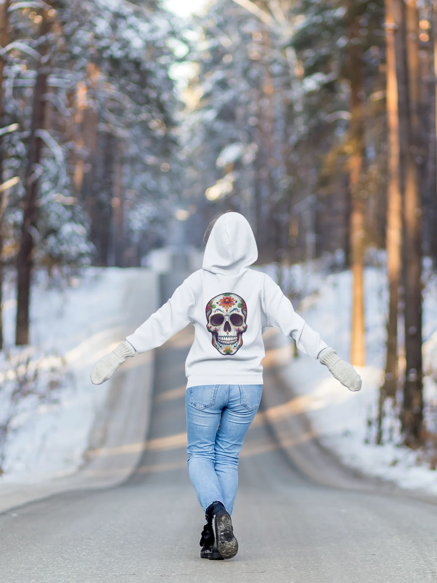 Back To Skull 2 Unisex Hoodie product image (7)