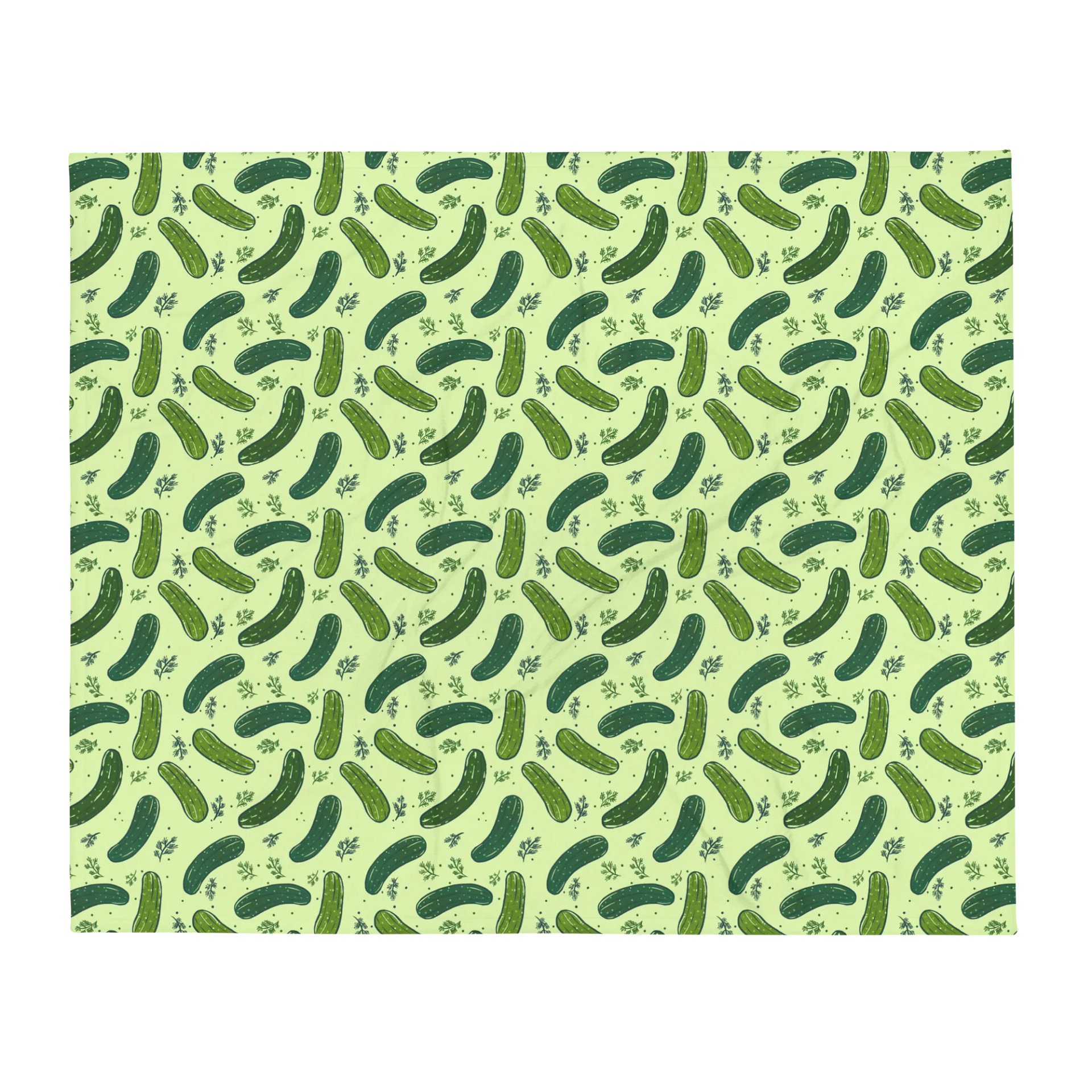 Dill Pickles Pattern Throw Blanket product image (1)
