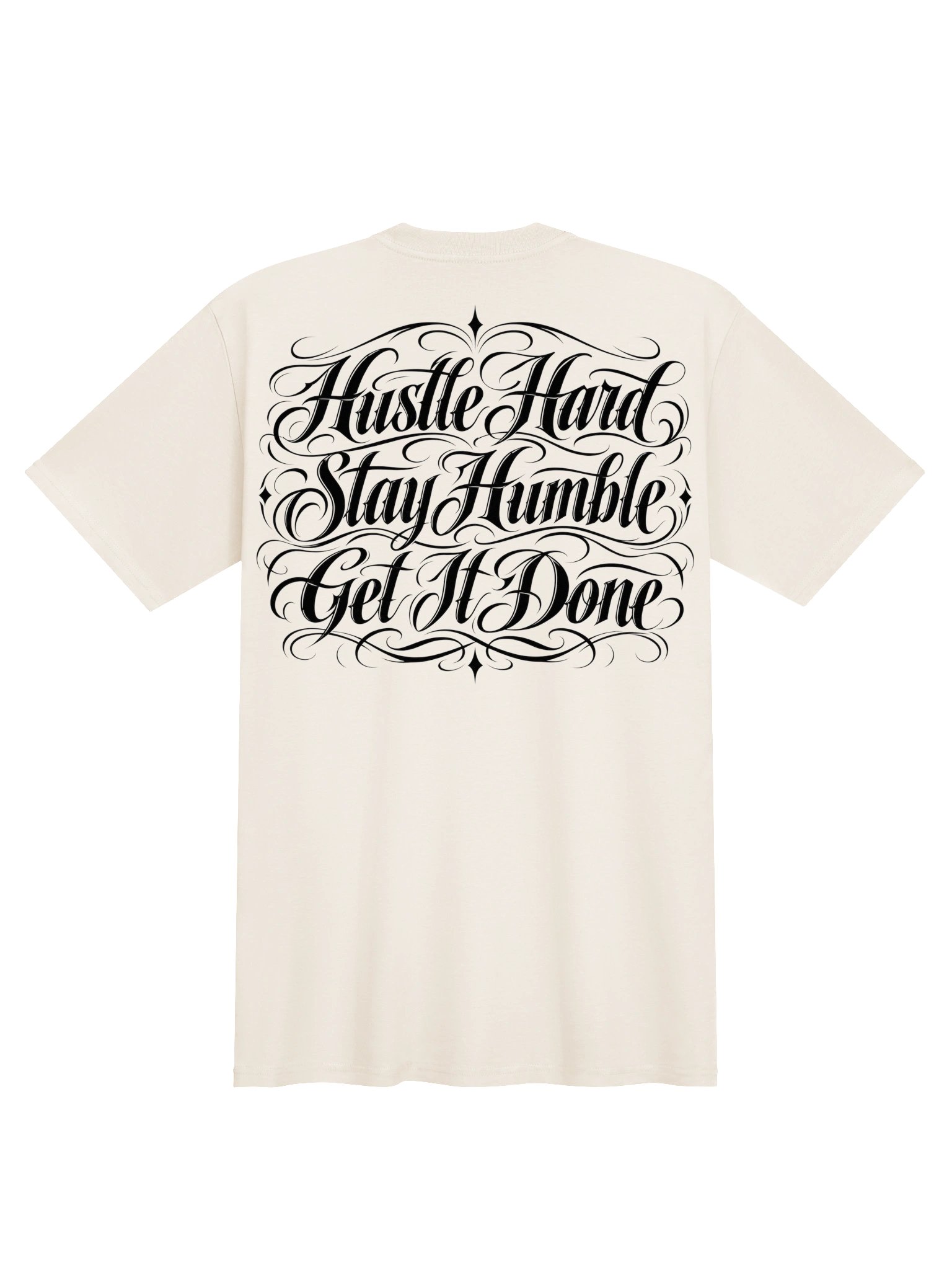 "HUSTLE SLICK" Chicano Script Premium Heavyweight Tee product image (1)