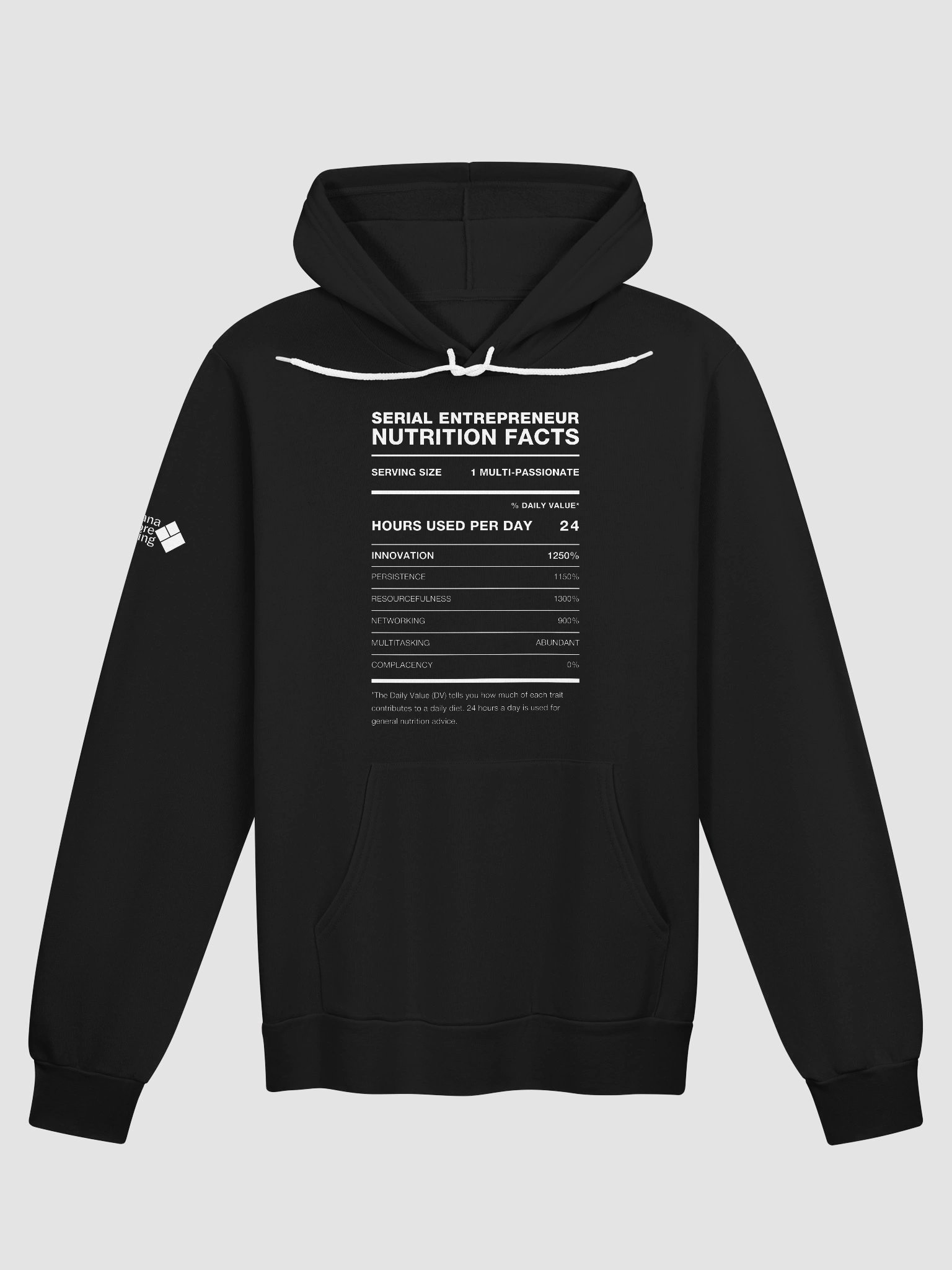 SERIAL ENTREPRENEUR Nutrition Facts Comfort Hoodie product image (2)