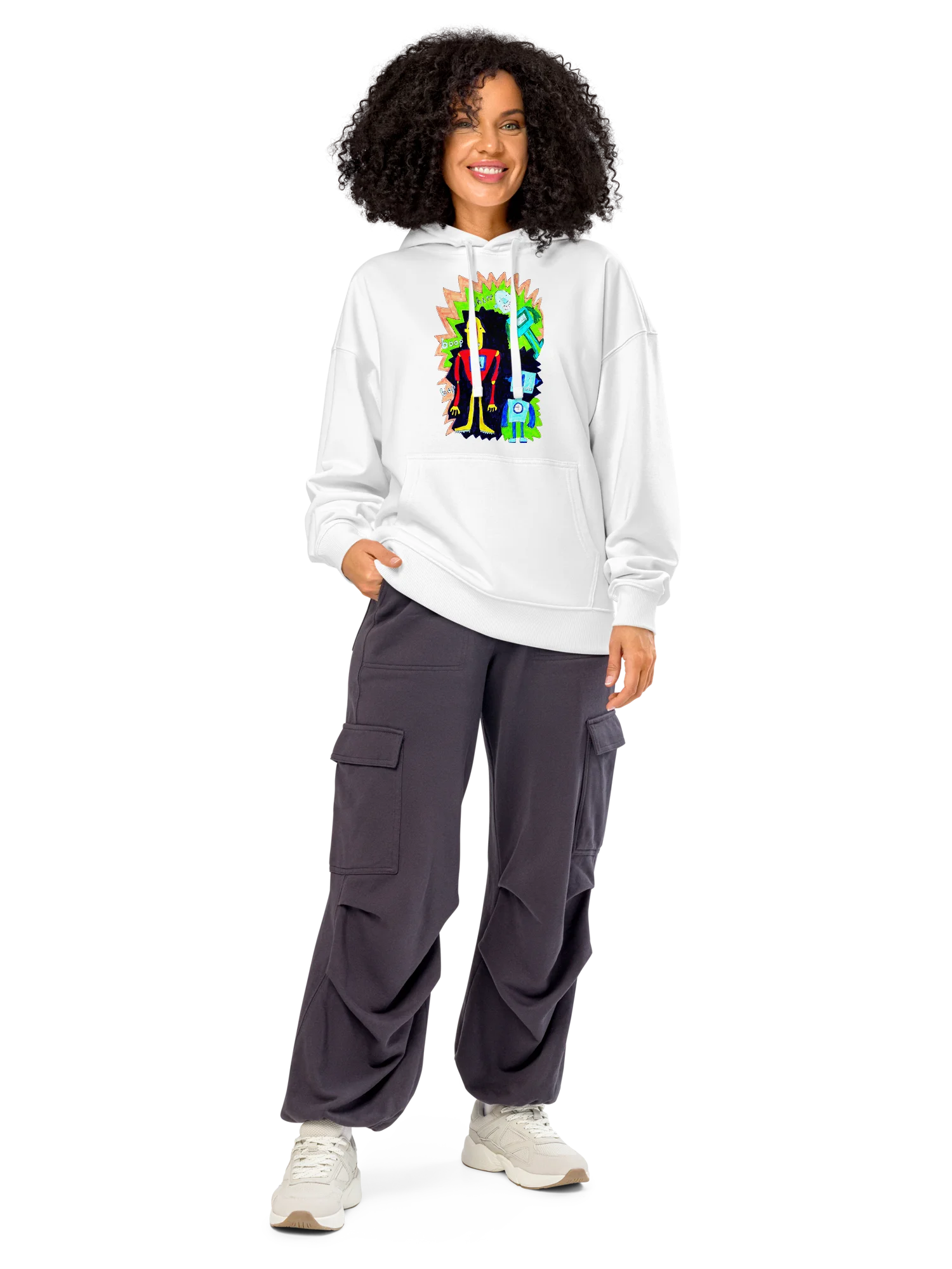 Whimsical Robot Trio Hoodie product image (8)