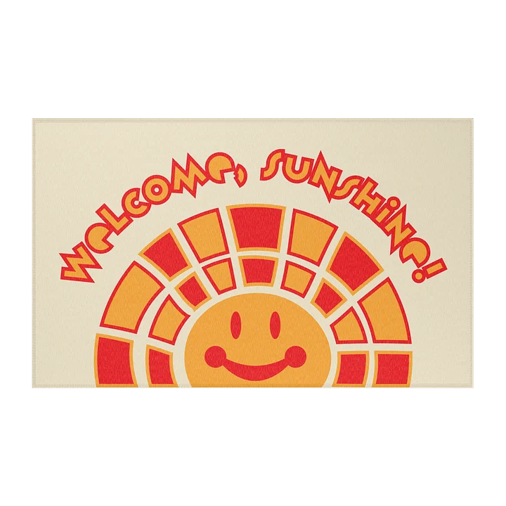 Welcome, Sunshine_Smiling Sun Area Rug_Ecru product image (2)