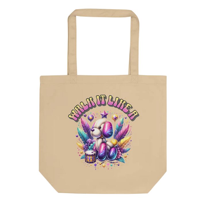 Walk It Like A Dog Neon Balloon Tote Bag product image (1)