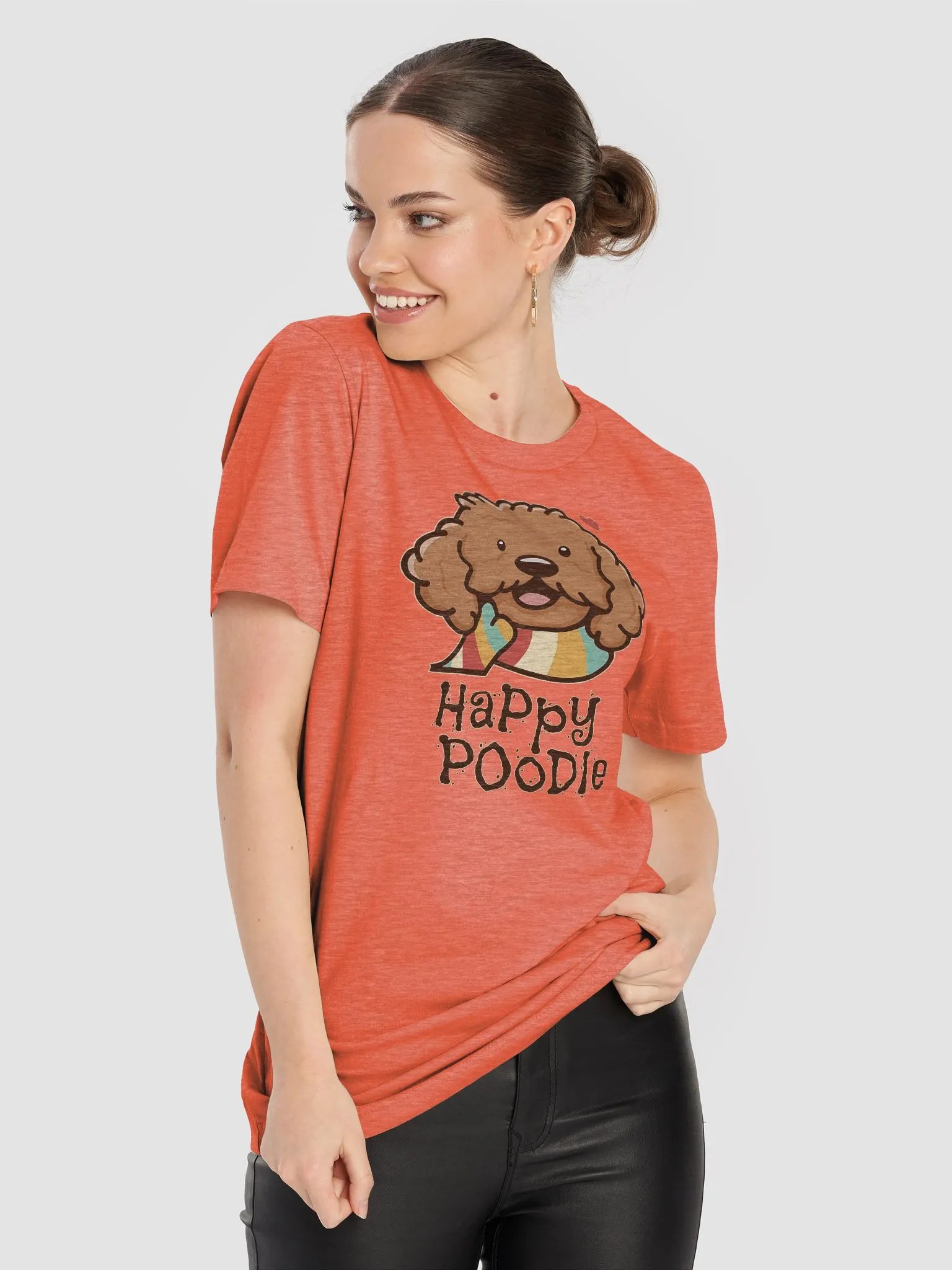 Happy Poodle Premium T-shirt product image (8)