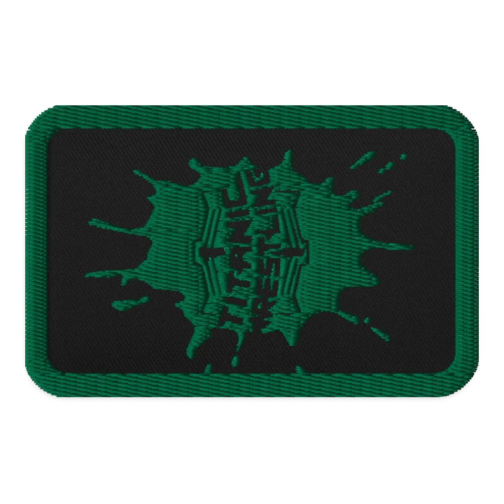 Green Splatt Embroidered Patch product image (1)