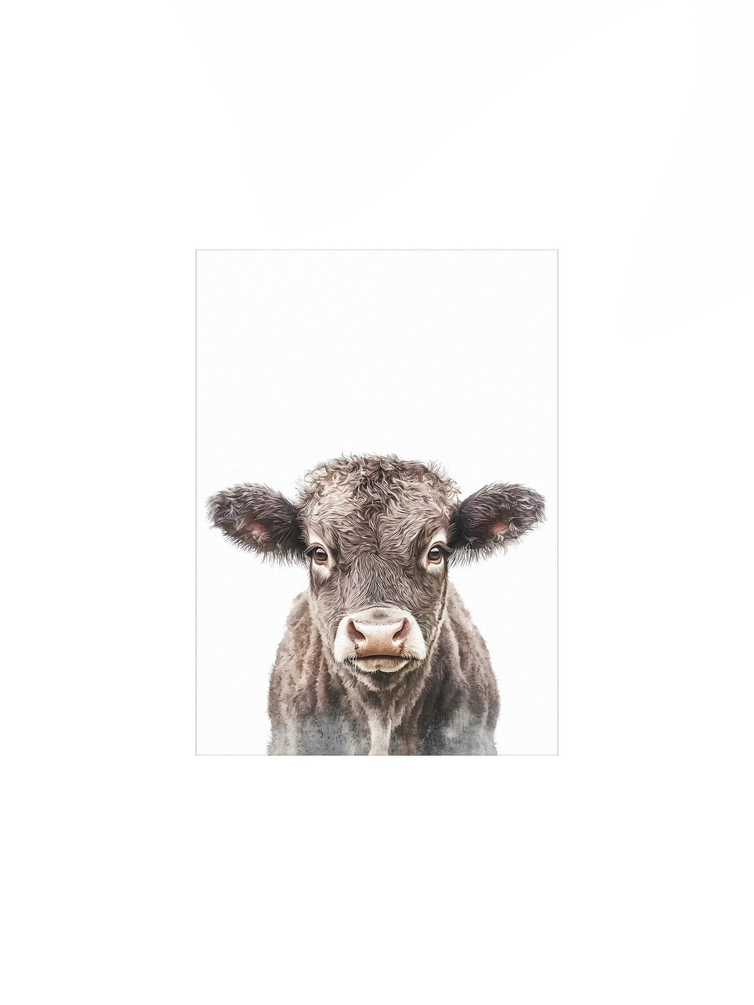 Farmhouse Brown Cow Portrait product image (3)
