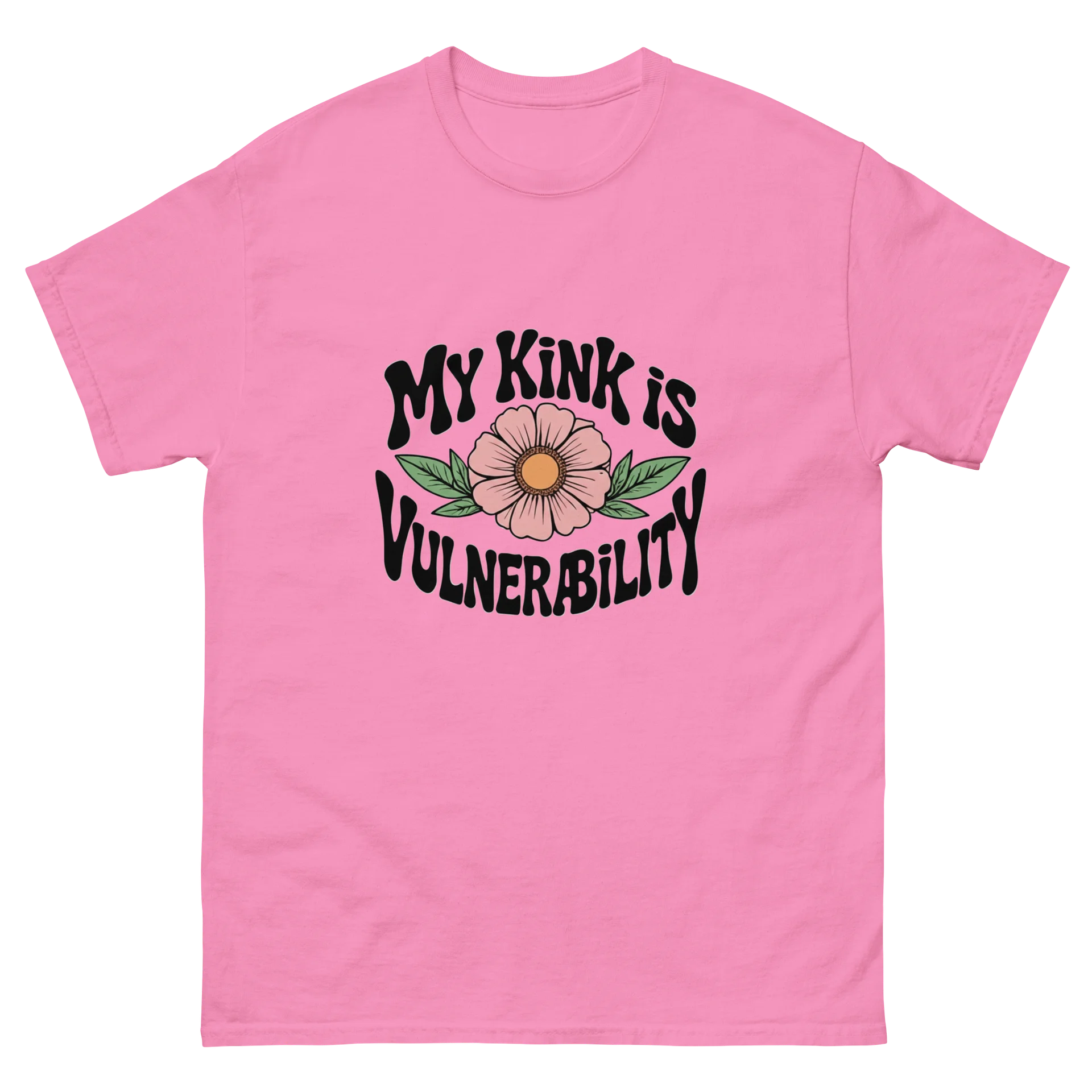 “My Kink Is Vulnerability” Pink T-shirt product image (2)