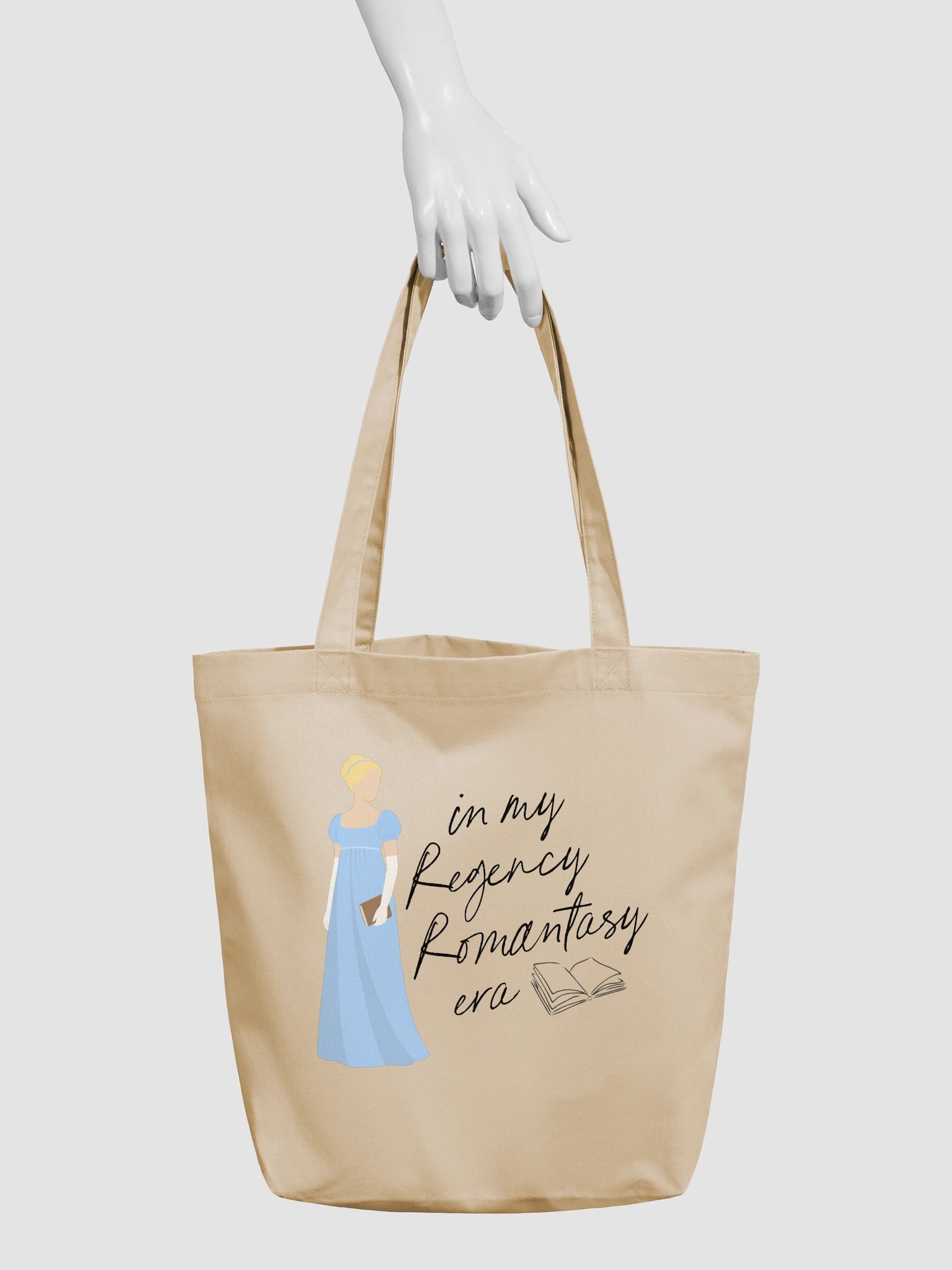 Regency Romantasy Era Econscious Tote Bag | BLUE product image (3)
