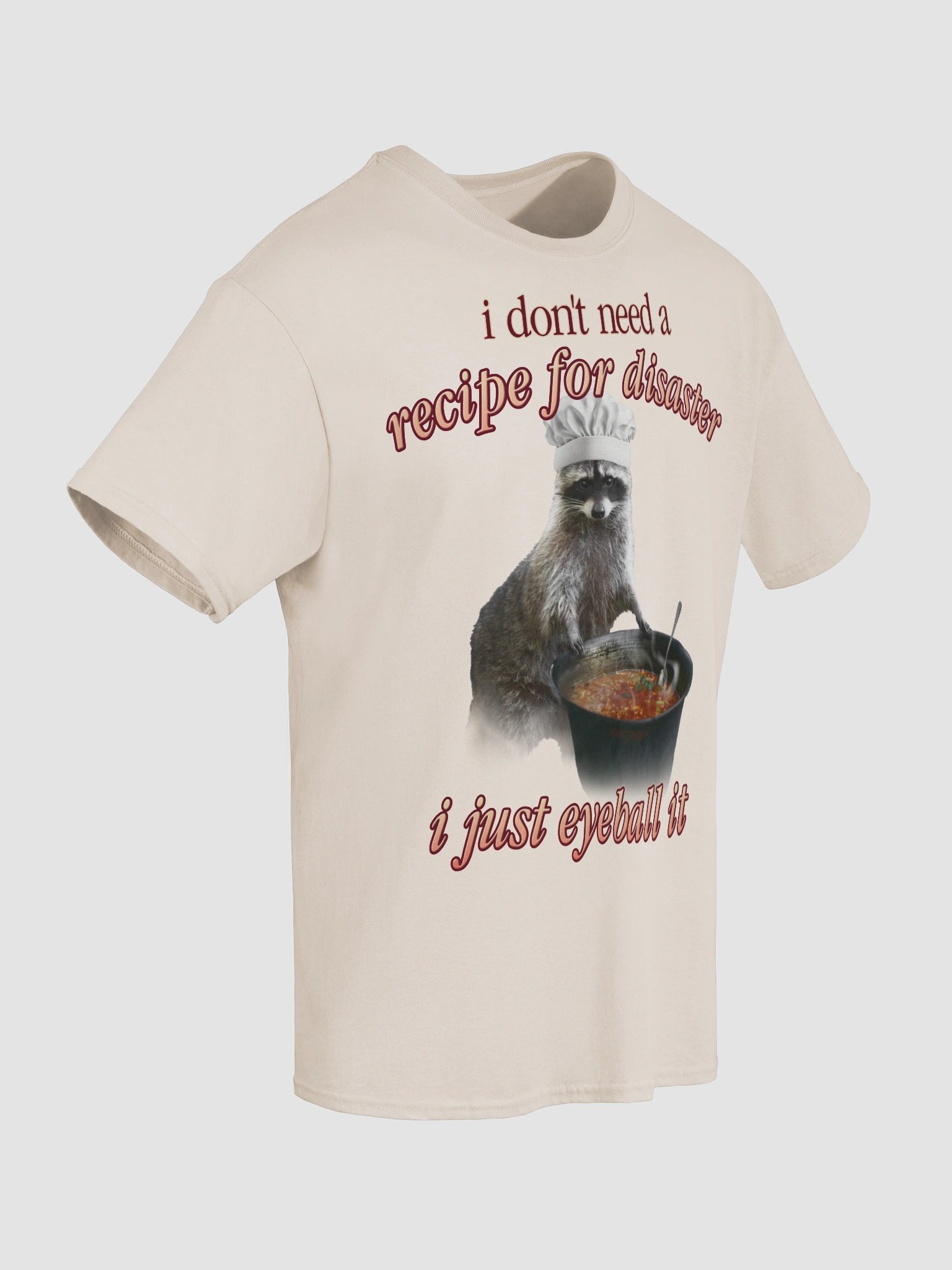 Recipe for Disaster Raccoon T-shirt product image (8)