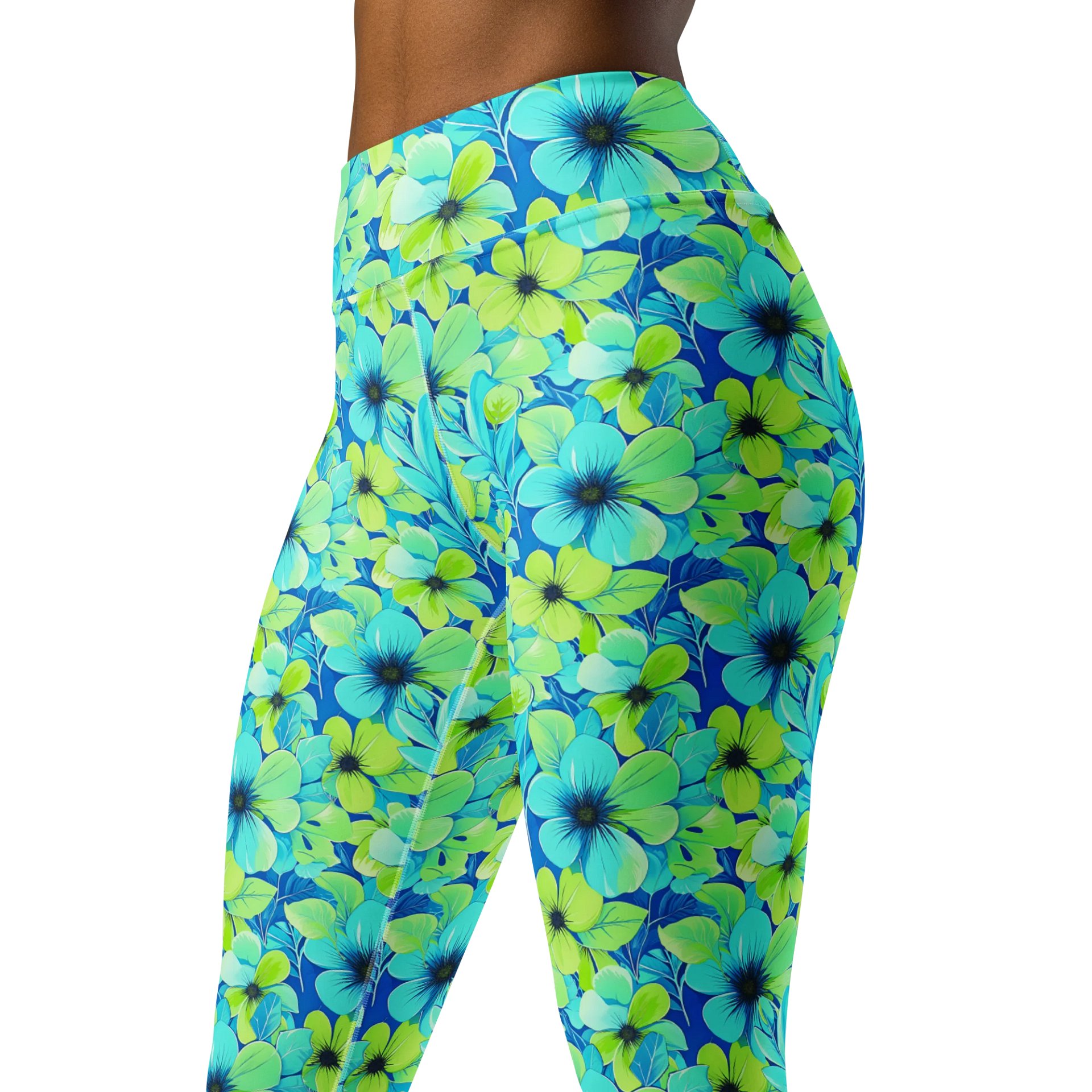 Women’s Floral Yoga Pants – High Waist Leggings for Yoga, Pilates, Running & Everyday Activewear product image (7)