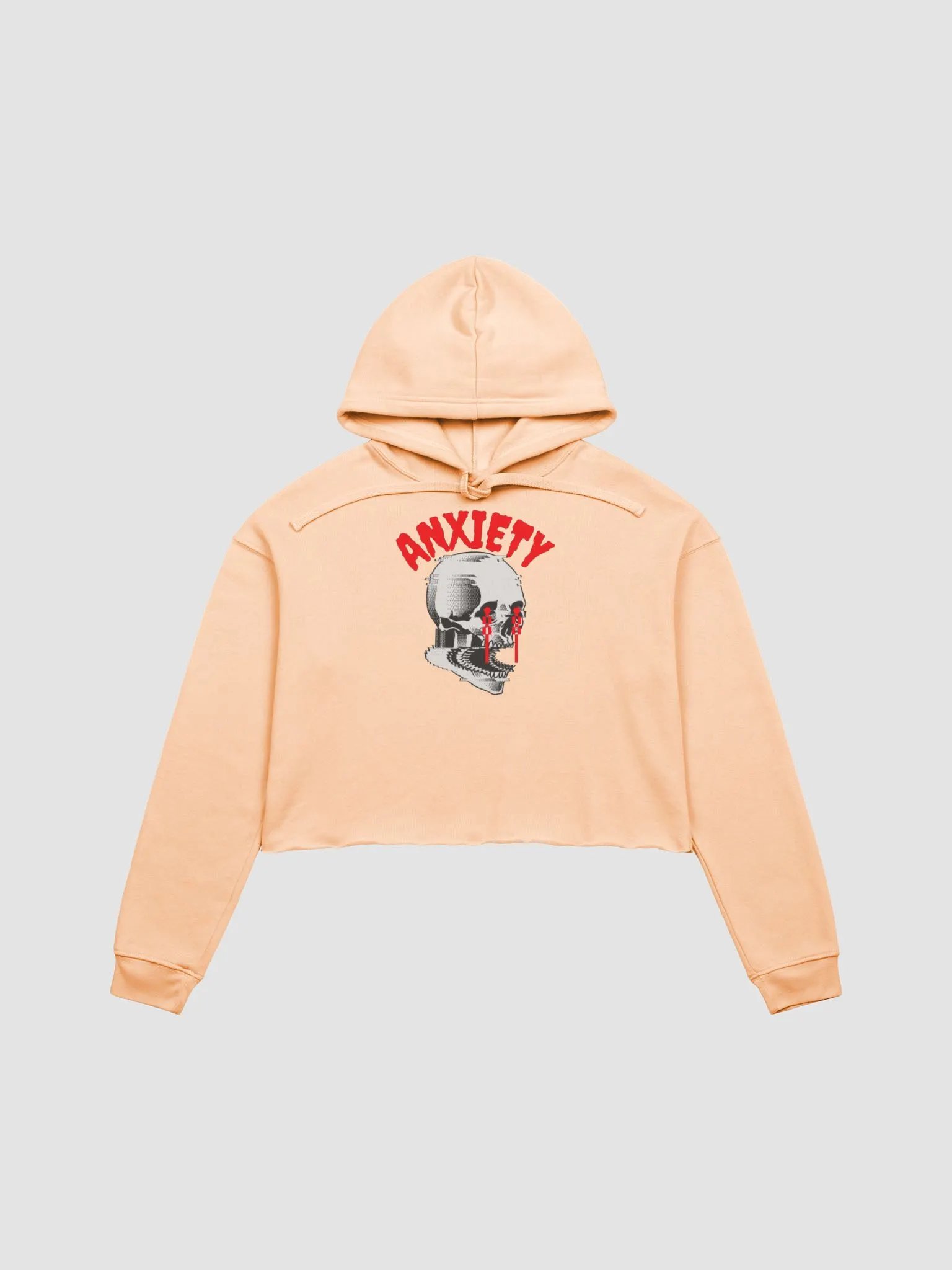 Anxiety fleece crop hoodie product image (2)