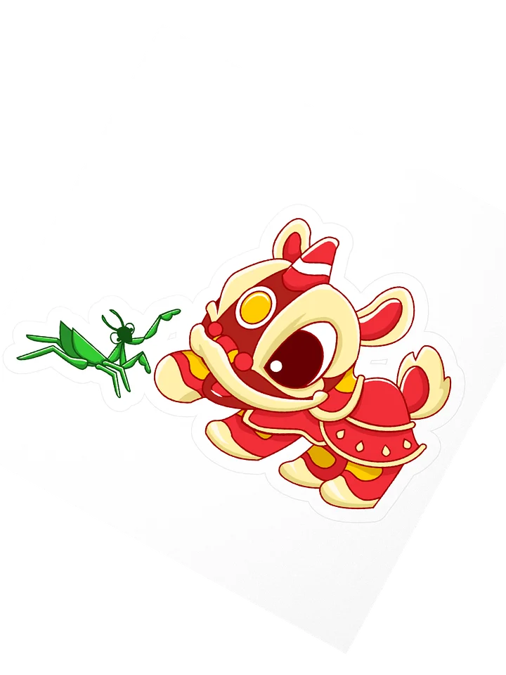 Mantis Meets Lion Kiss Cut Stickers product image (2)