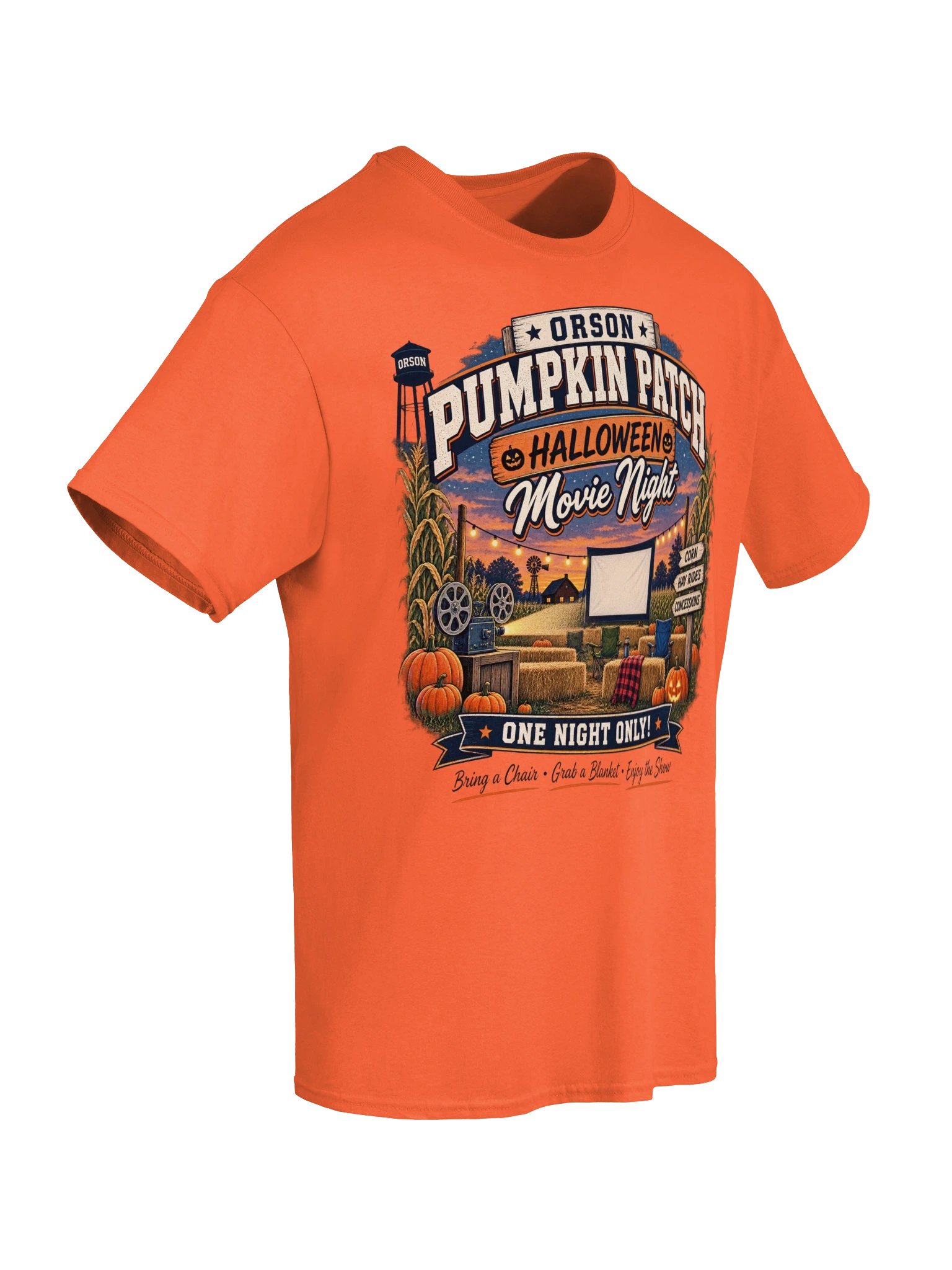 Orson Pumpkin Patch – Halloween Movie Night T-Shirt product image (2)