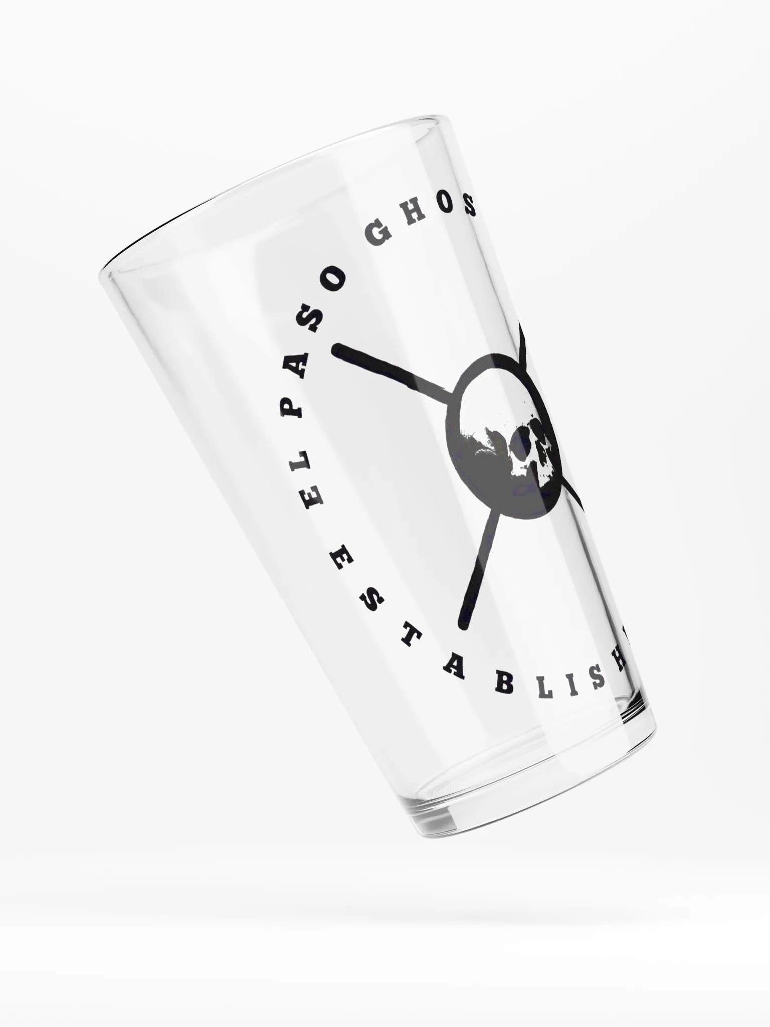 Skull Crossbones Shaker Pint Glass product image (4)