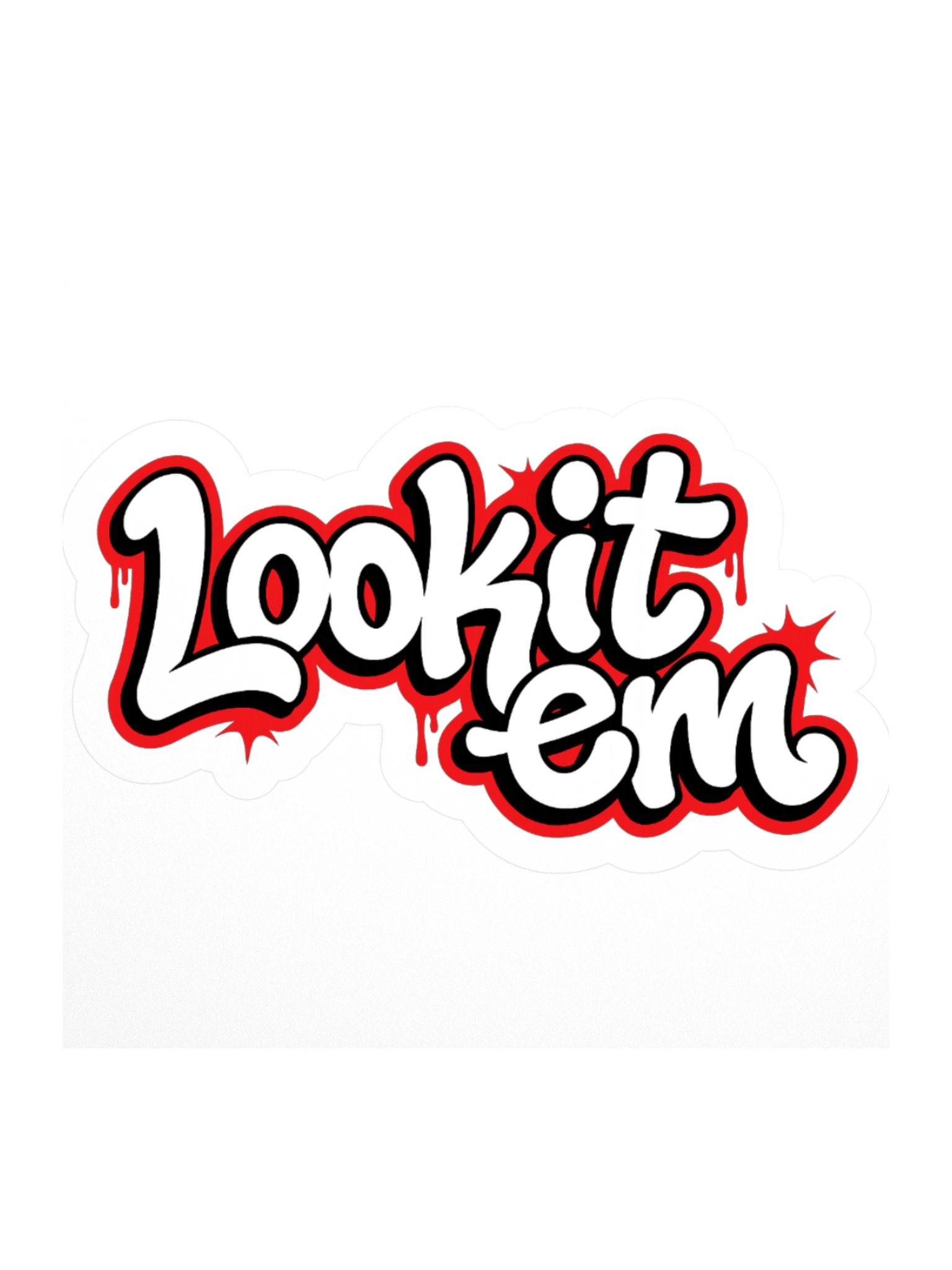 Lookit Em Bubble Text Sticker product image (2)