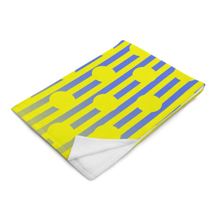 Yellow Polkadots and Stripes Throw Blanket product image (14)
