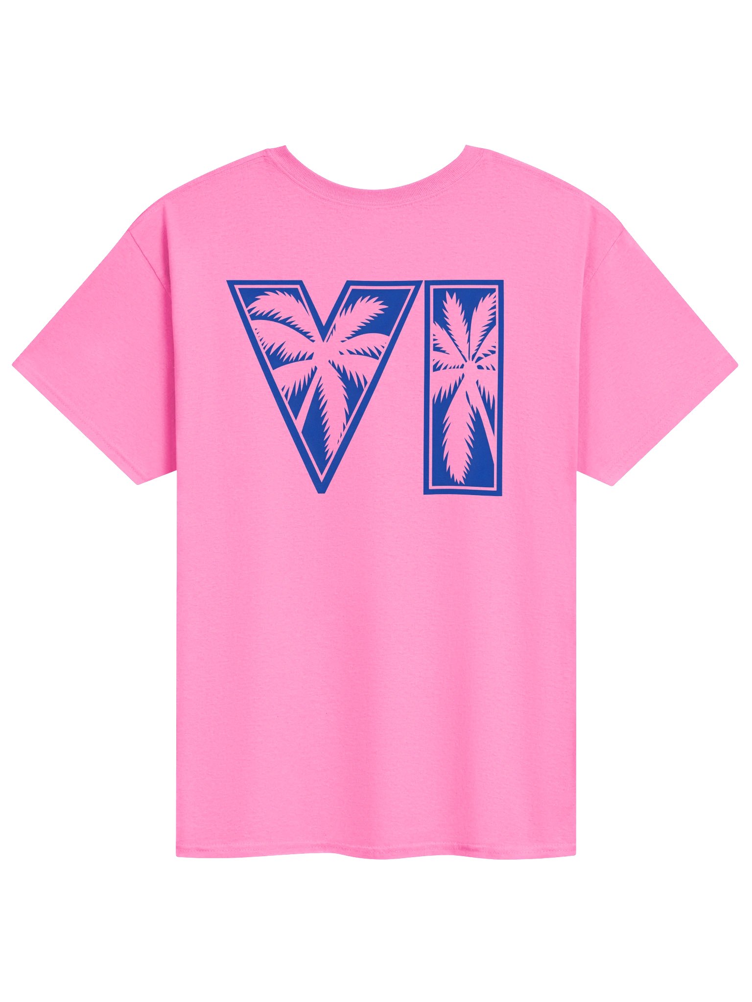 GTA VI Logo T-Shirt | Grand Theft Auto 6 Logo Tee - Pink product image (1)