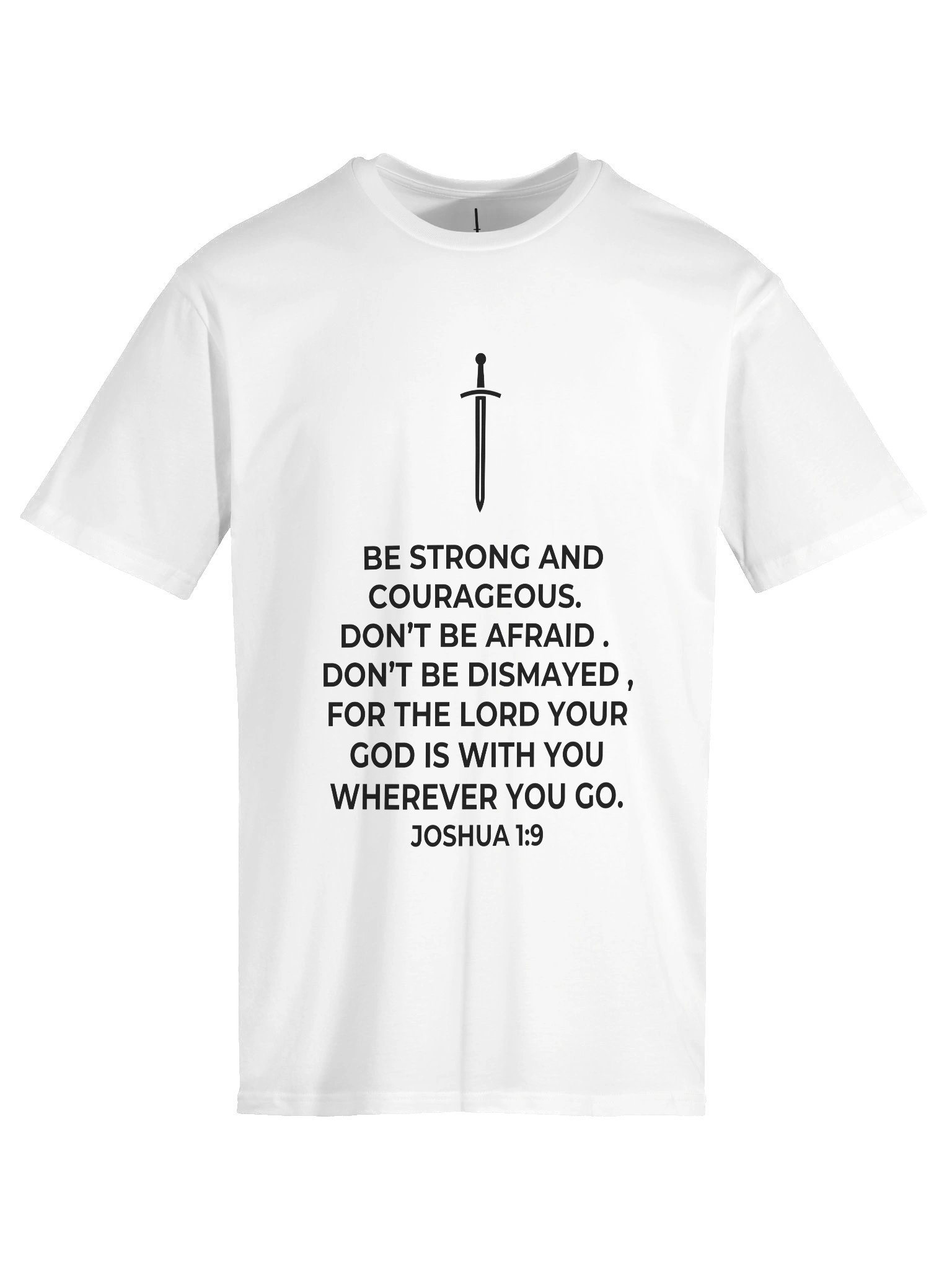 Joshua 1:9 Unisex T-Shirt [Dark] product image (25)