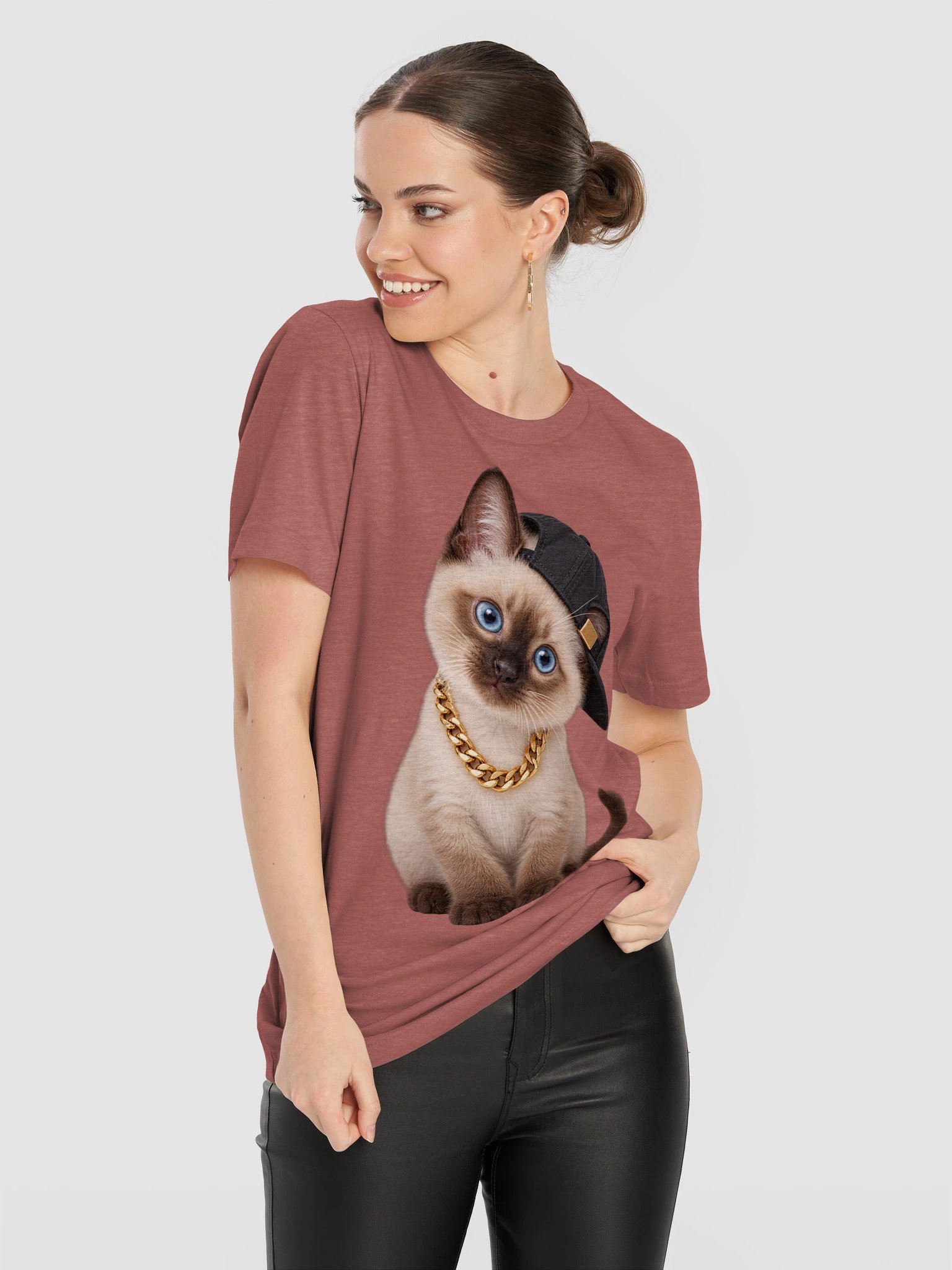 Hip Hop Siamese Kitten – 11 Color Unisex Tee product image (115)